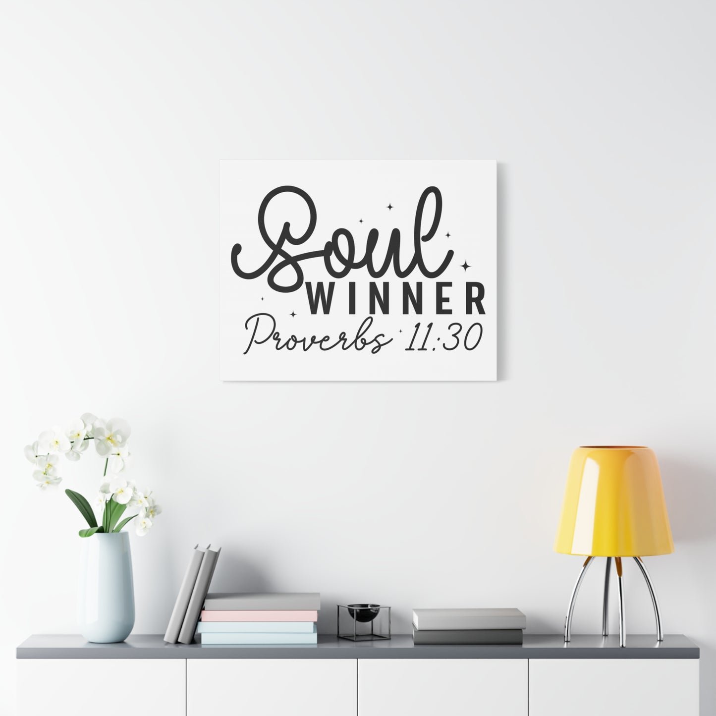 Scripture Walls Proverbs 11:30 Soul Winner Bible Verse Canvas Christian Wall Art Ready to Hang Unframed