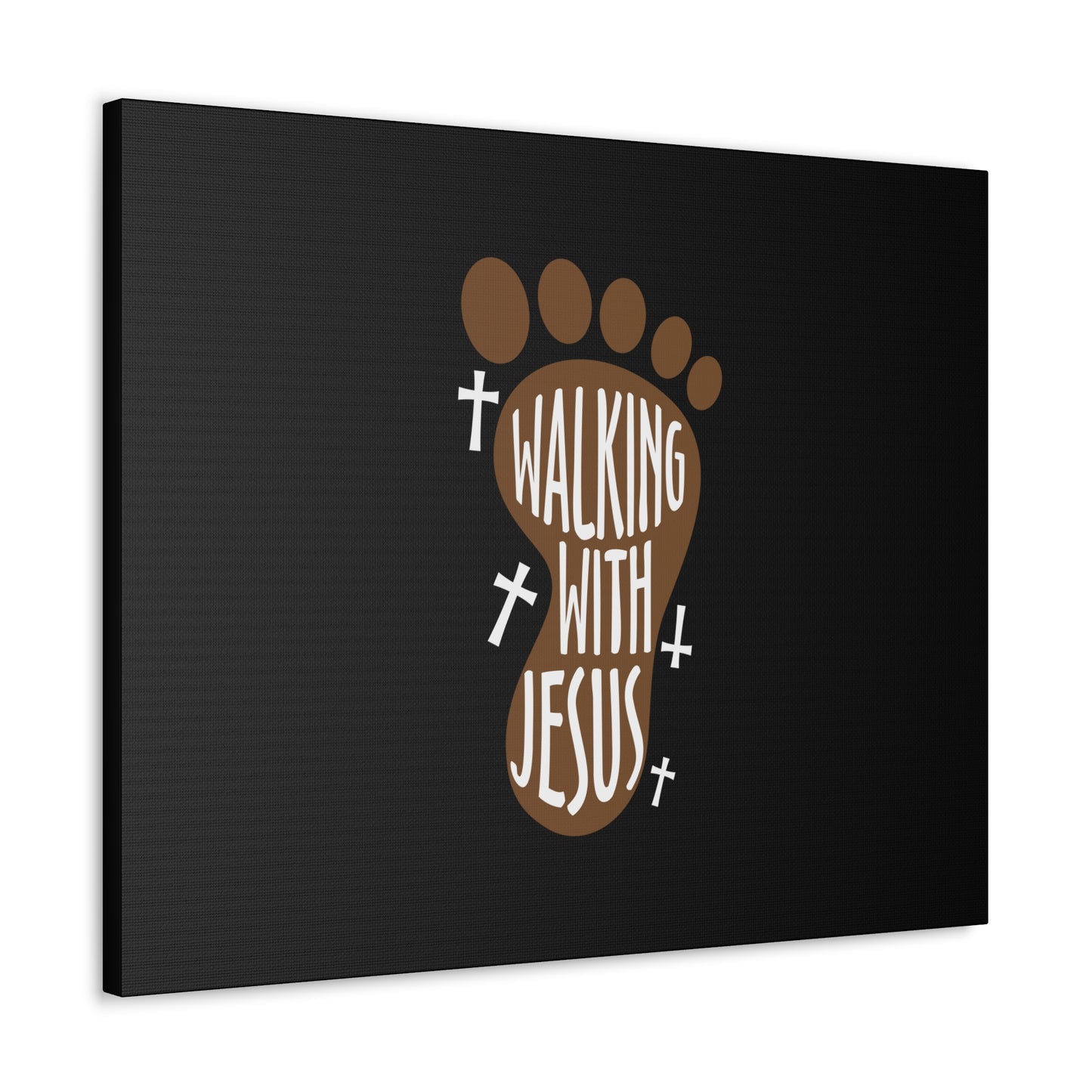 Walking With Jesus Colossians 2:6 Footprint Christian Wall Art Bible Verse Print Ready to Hang