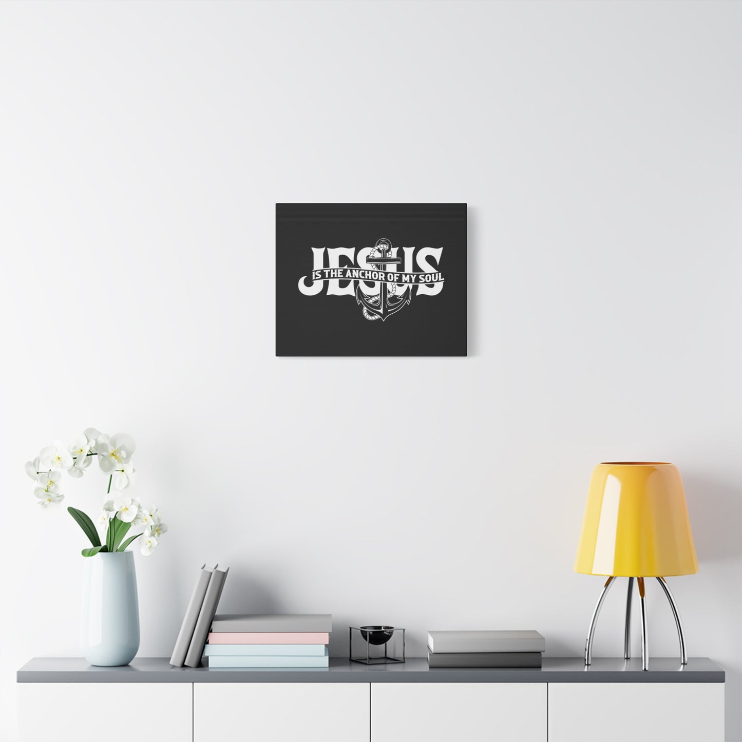 Scripture Canvas Anchor Of My Soul Psalm 62:5 Christian Wall Art Bible Verse Print Ready to Hang