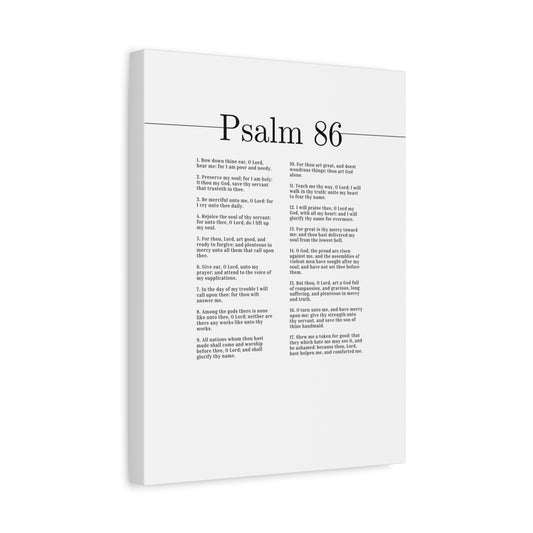Scripture Canvas I Lift Up My Soul Psalm 86 Christian Wall Art Bible Verse Print Ready to Hang