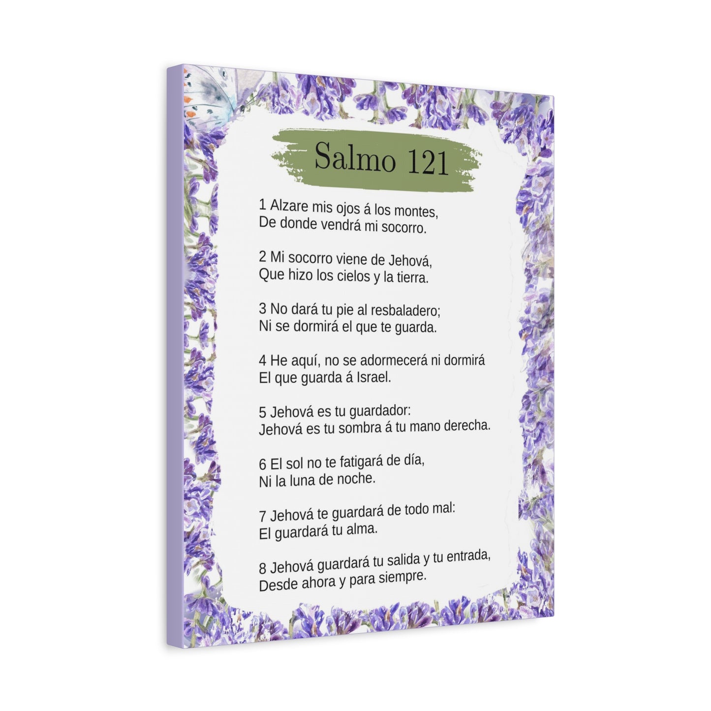 Salmo 121 Impresion De Arte Crist en Pared Lista Para Colgar in Spanish Ready to Hang Bible Canvas Unframed