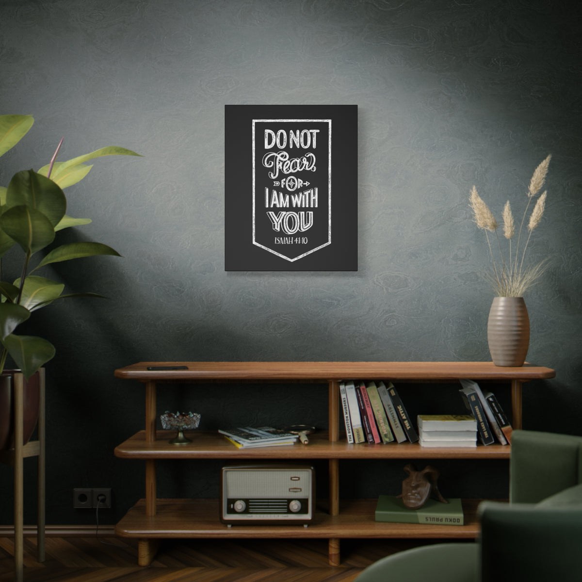 Scripture Canvas I Am With You Isaiah 41:10 Christian Wall Art Bible Verse Print Ready to Hang