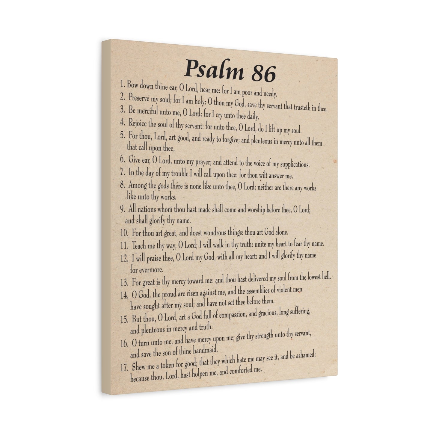 Scripture Walls Praying in Difficult Times Psalm 86:2 Bible Verse Canvas Christian Wall Art Ready to Hang