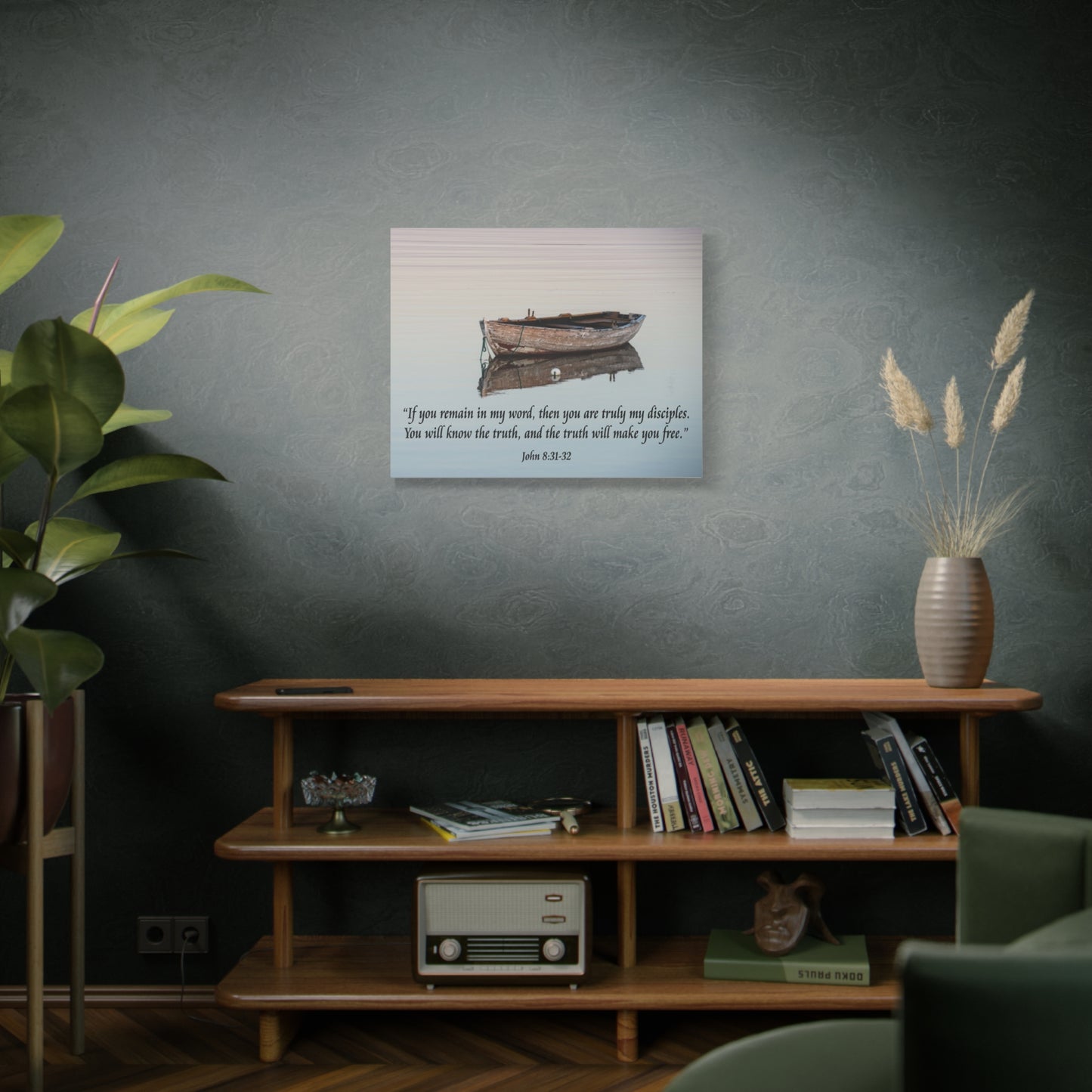 Scripture Walls John 8:31-32 Truth Will Make You Free Bible Verse Canvas Christian Wall Art Ready to Hang Unframed