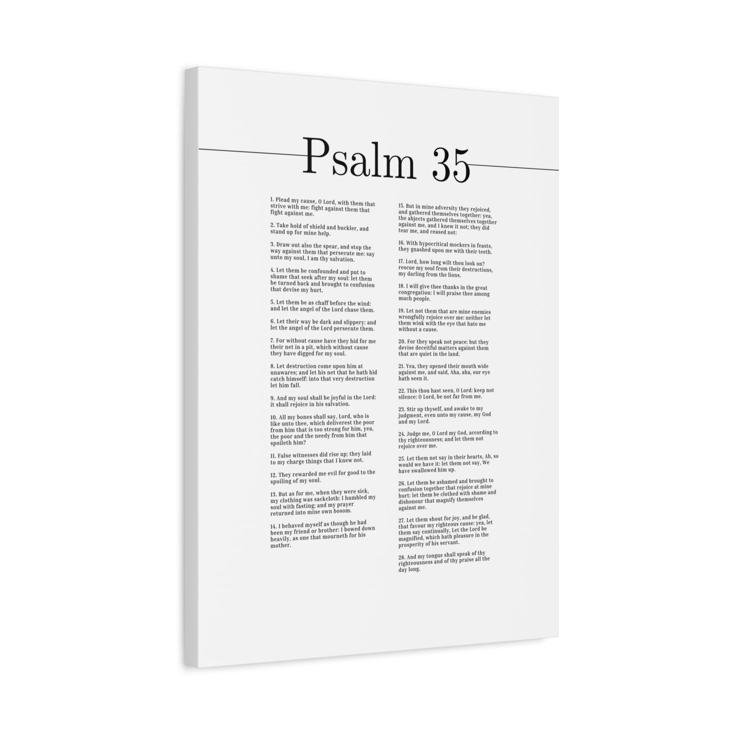Scripture Canvas My Soul Shall Be Joyful Psalm 35 Christian Wall Art Bible Verse Print Ready to Hang