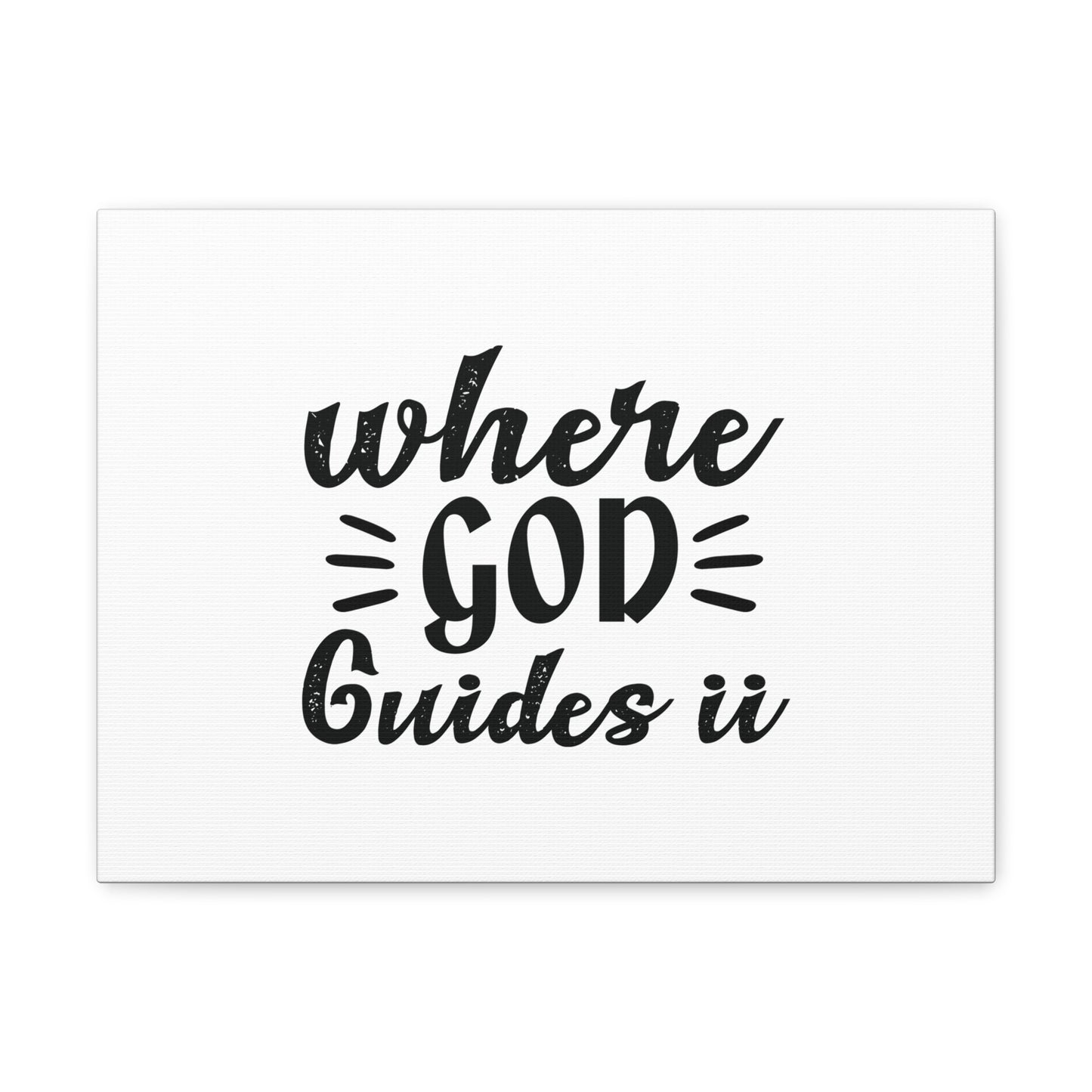 Where God Guides It Psalm 119:105 Christian Wall Art Bible Verse Print Ready to Hang