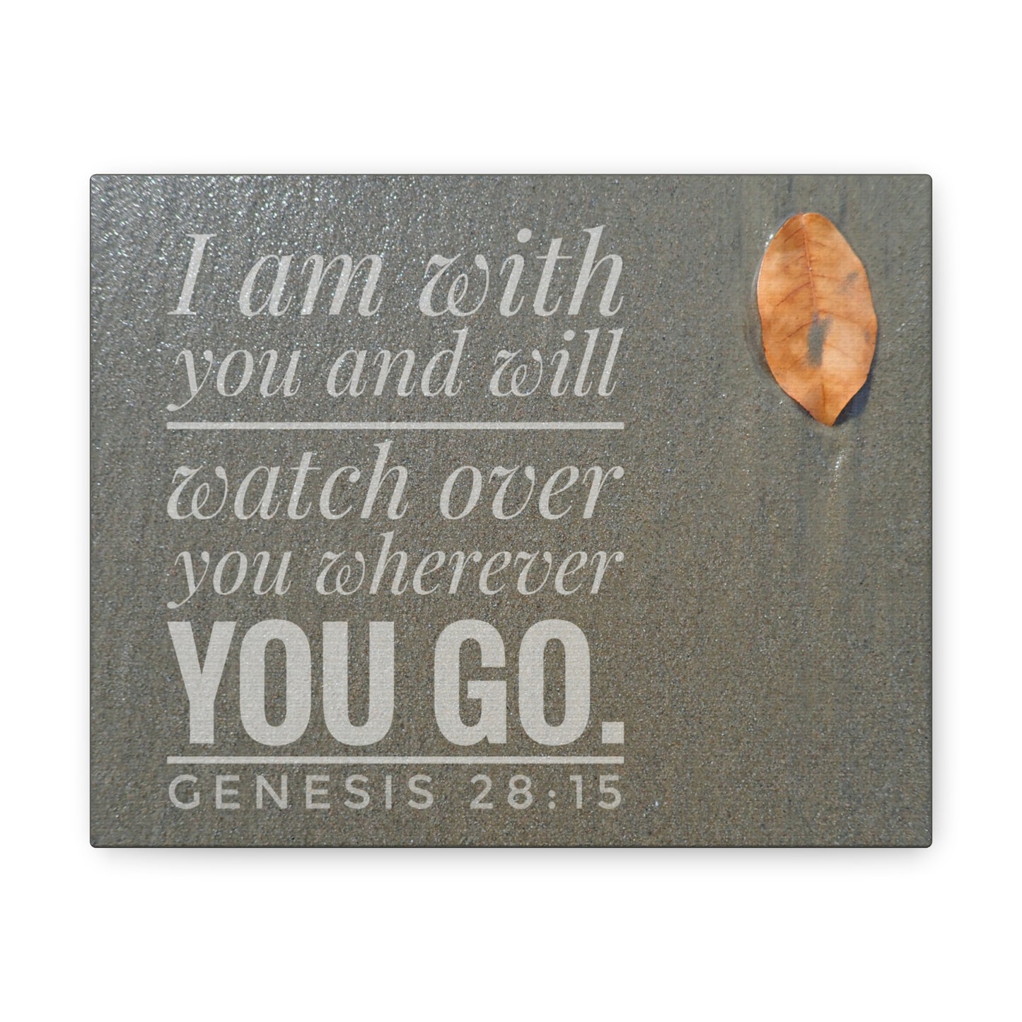 Watch Over You Genesis 28:15 Bible Verse Canvas Christian Wall Art Ready to Hang