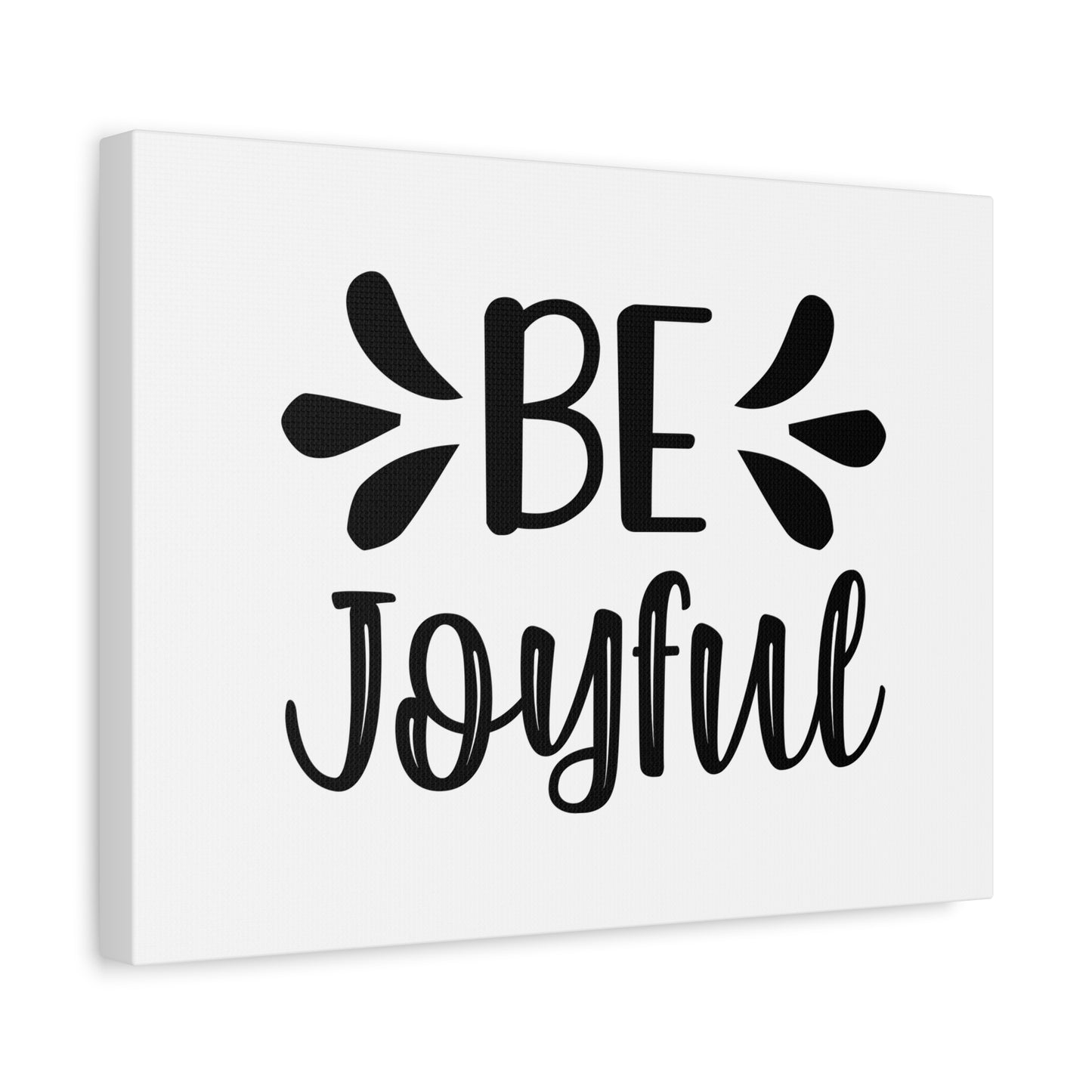 Scripture Canvas Be Joyful Psalm 16:11 Christian Wall Art Bible Verse Print Ready to Hang