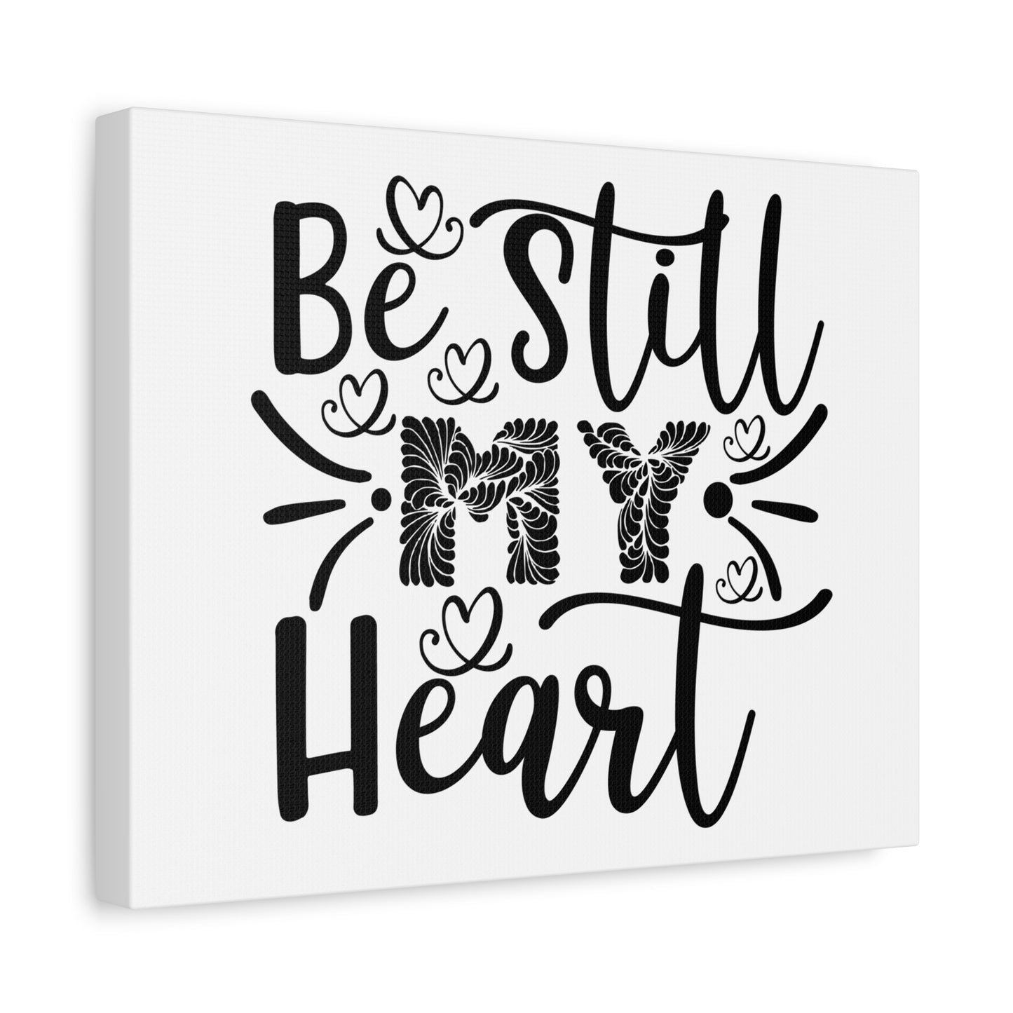 Scripture Canvas My Heart Psalm 37:7 Christian Wall Art Print Ready to Hang