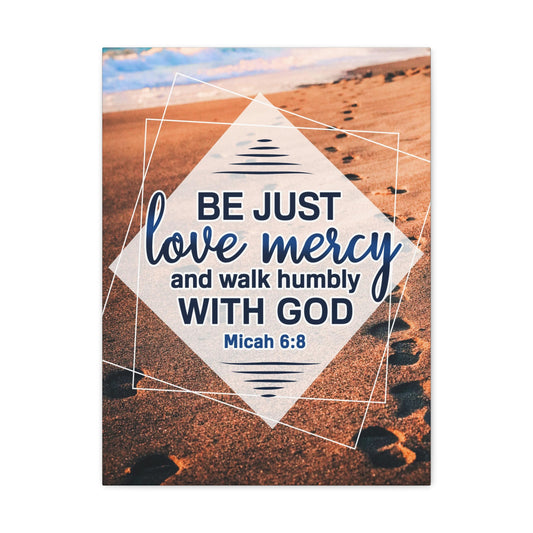 Walk Humbly With God Micah 6:8 Christian Wall Art Bible Verse Print Ready to Hang