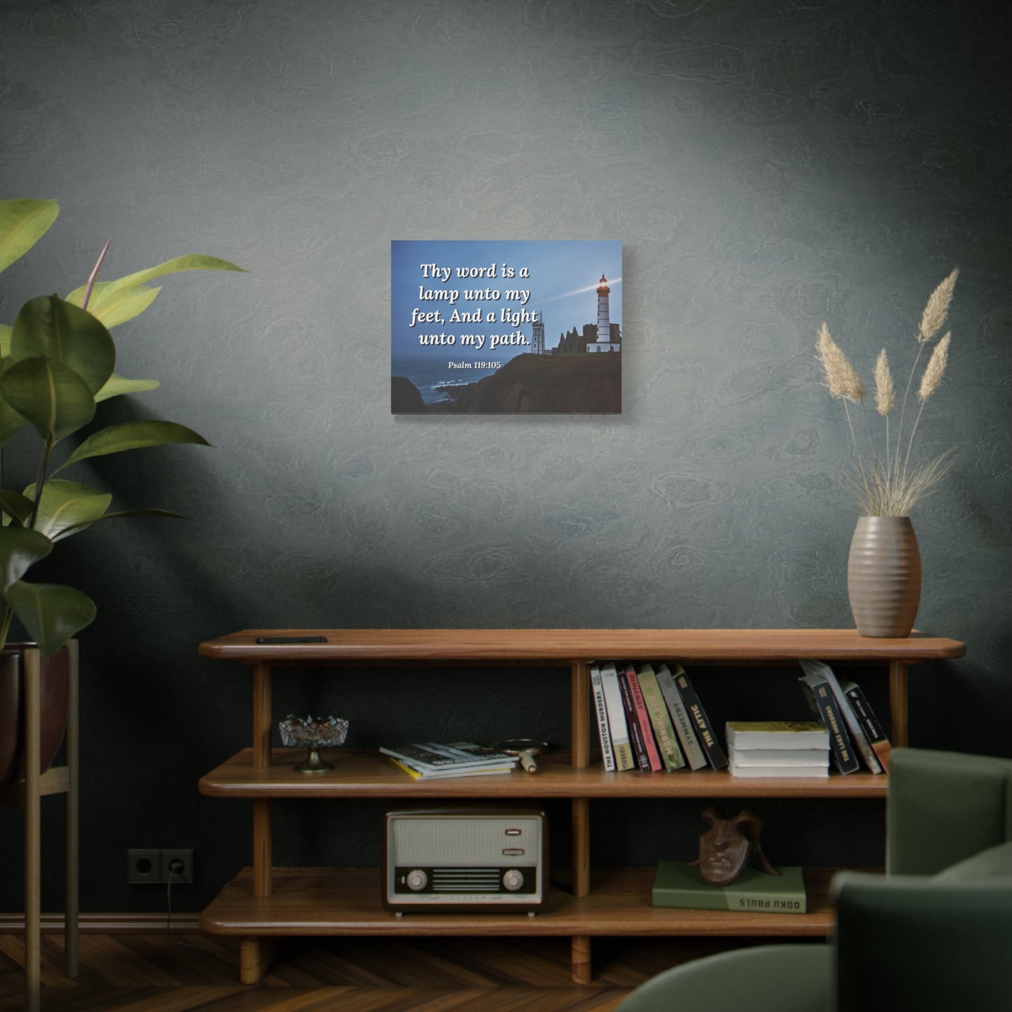 Scripture Walls A Lamp Unto My Feet Psalm 119:105 Bible Verse Canvas Christian Wall Art Ready to Hang