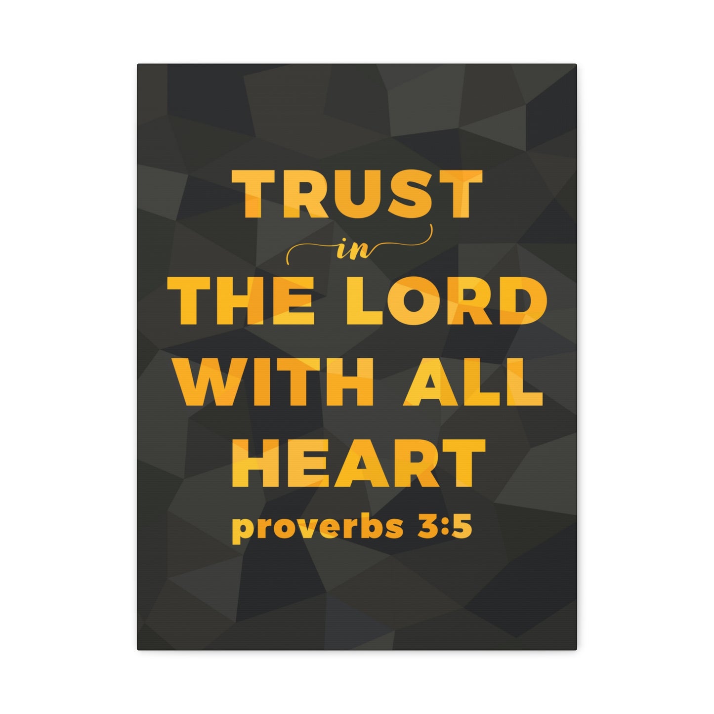 Trust In The Lord Proverbs 3:5 Christian Wall Art Bible Verse Print Ready To Hang