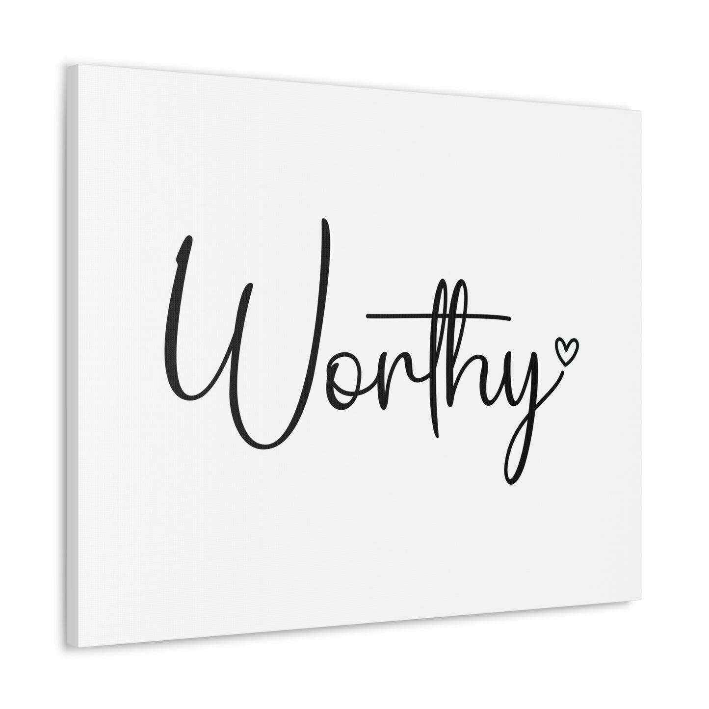 Worthy Revelation 5:12 Small Heart Christian Wall Art Bible Verse Print Ready to Hang