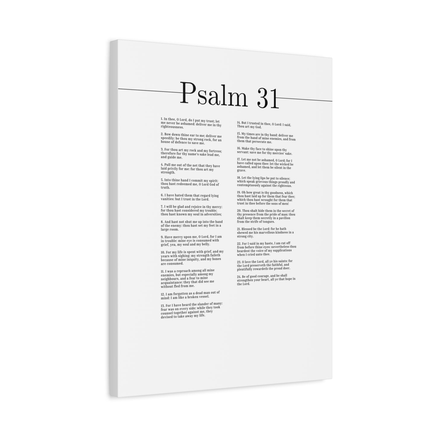 Scripture Canvas O Lord God Of Truth Psalm 31 Christian Wall Art Bible Verse Print Ready to Hang