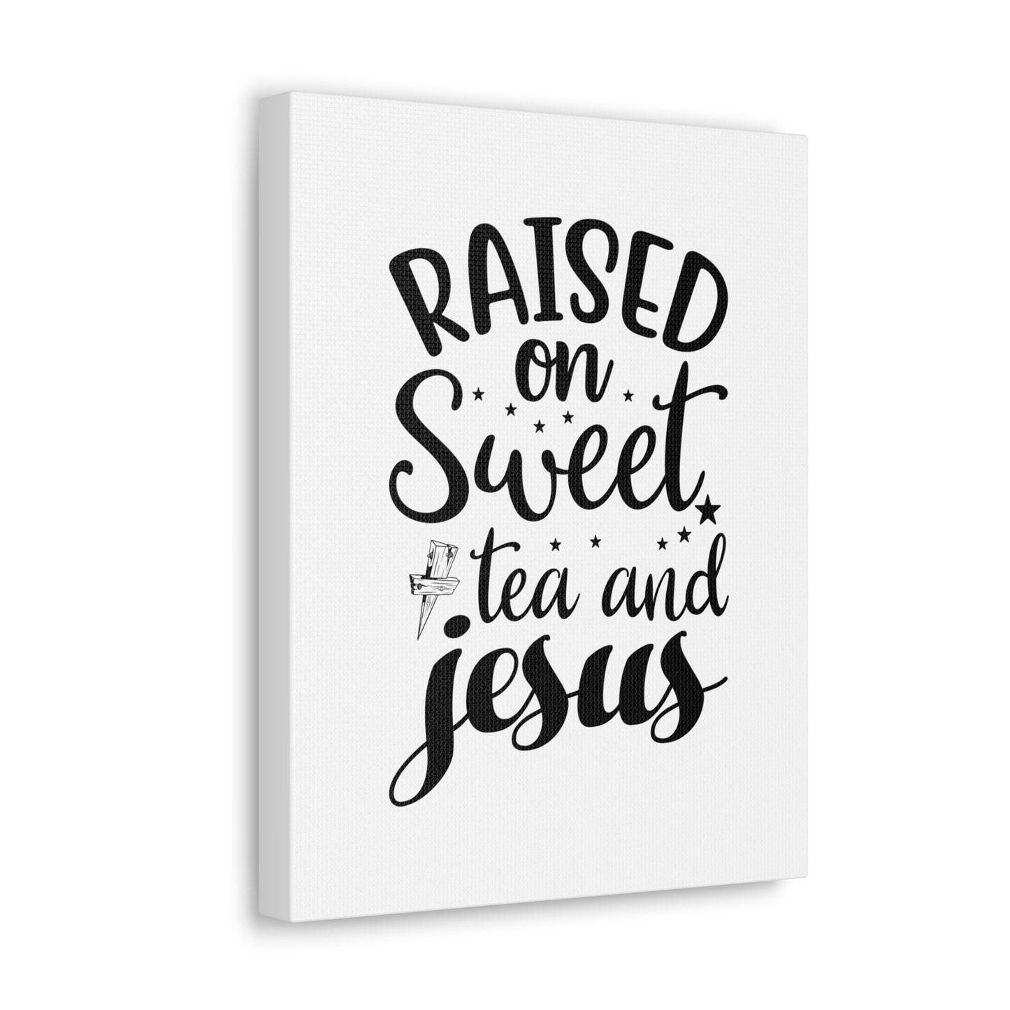 Sweet Tea And Jesus Romans 8:11 Christian Wall Art Bible Verse Print Ready to Hang
