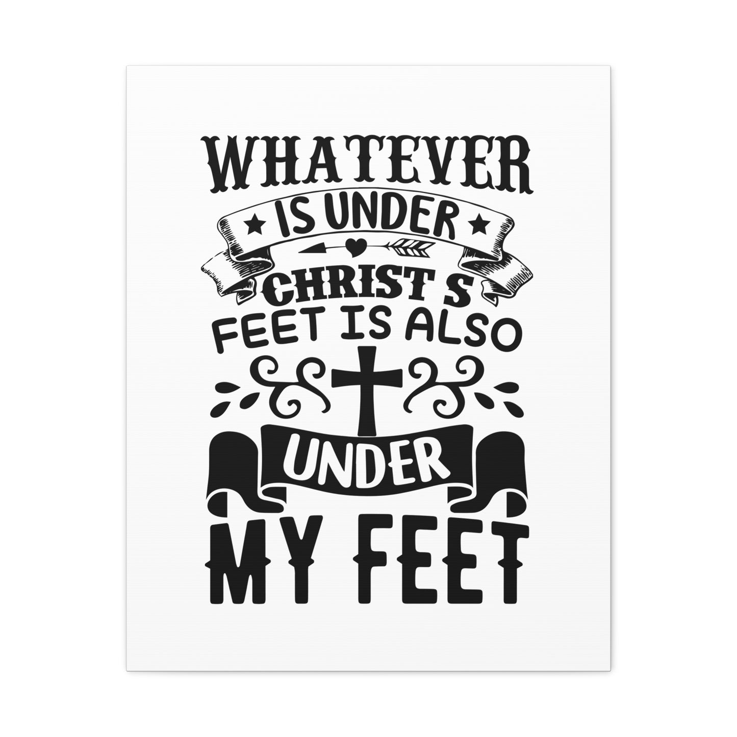 Under Christ 1 Corinthians 15:27 Christian Wall Art Bible Verse Print Ready to Hang