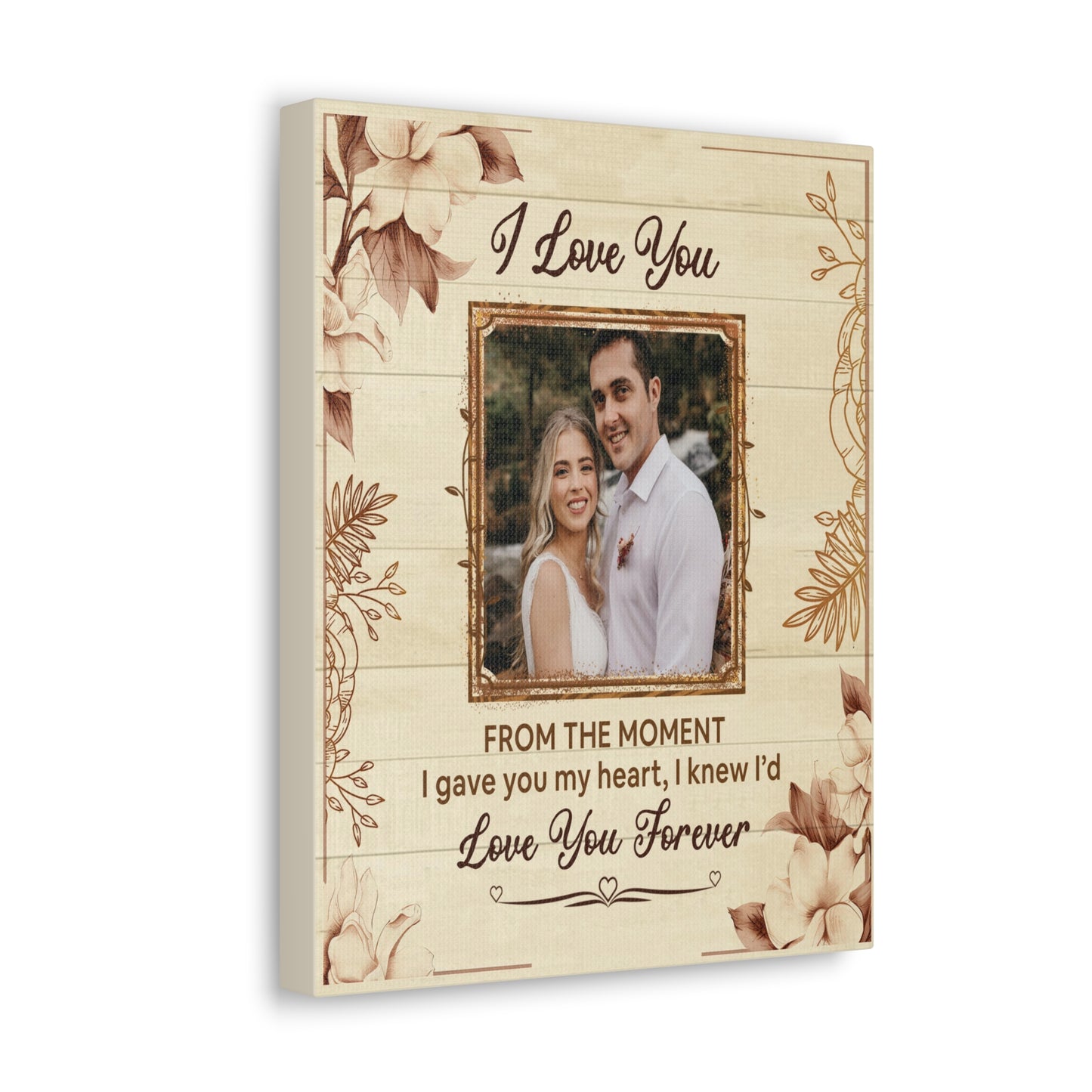 Personalized To My Wife I Love You Forever Custom Photo Canvas Wall Art – Personalized Romantic Gift