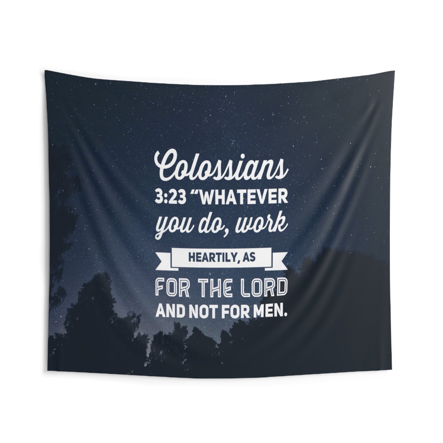 Whatever You Do Colossians 3:23 Wall Hanging Tapestry