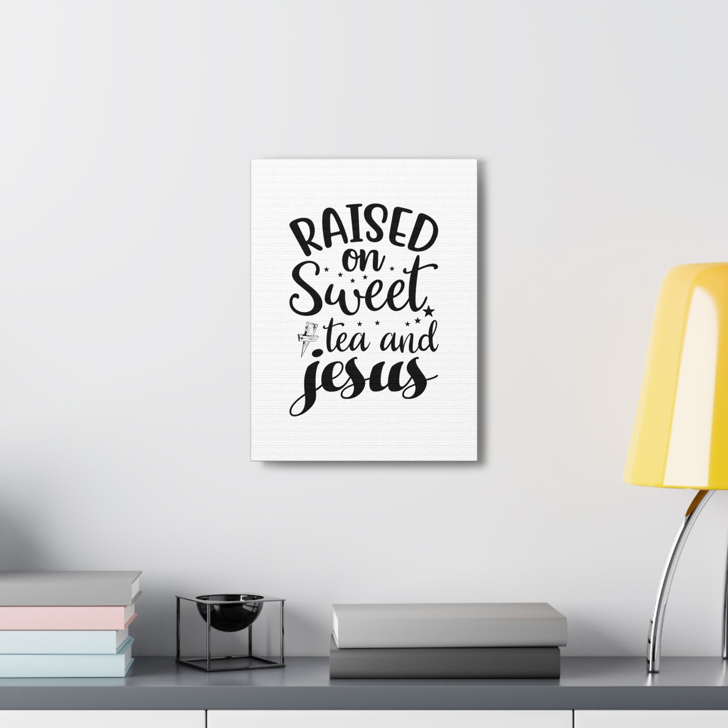 Sweet Tea And Jesus Romans 8:11 Christian Wall Art Bible Verse Print Ready to Hang