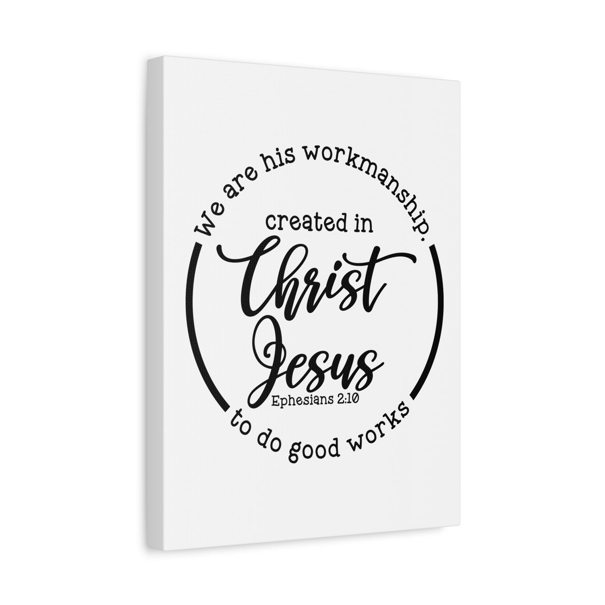 Scripture Canvas Workmanship Ephesians 2:10 Christian Wall Art Bible Verse Print Ready to Hang