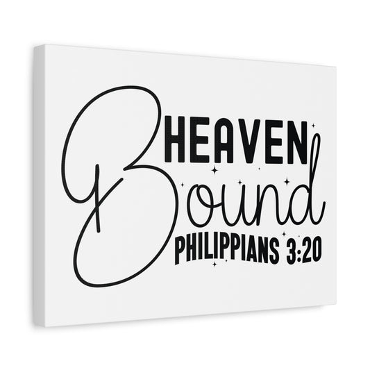Scripture Walls Philippians 3:20 I am Heaven Bound Bible Verse Canvas Christian Wall Art Ready to Hang Unframed