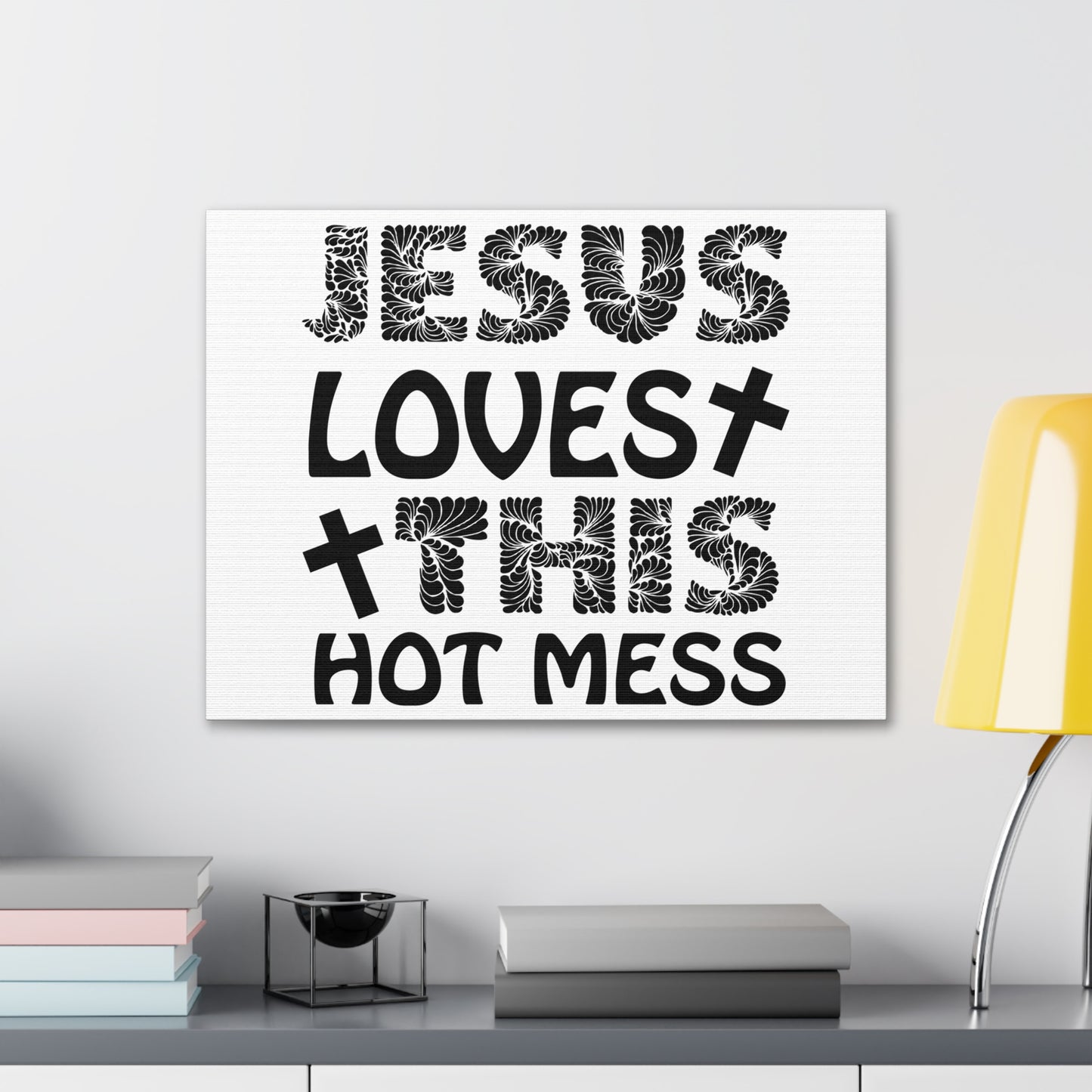 This Hot Mess Revelation 1:5 Christian Wall Art Print Ready to Hang