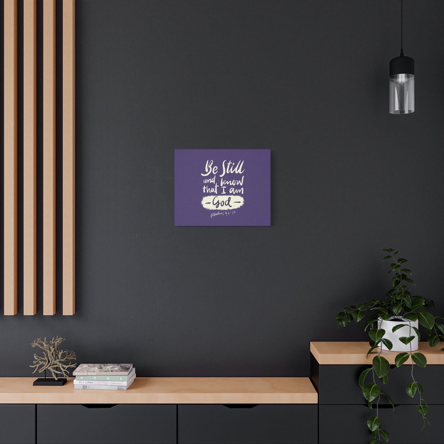 Scripture Walls Know That I Am God Psalm 46:10 Bible Verse Canvas Christian Wall Art Ready to Hang