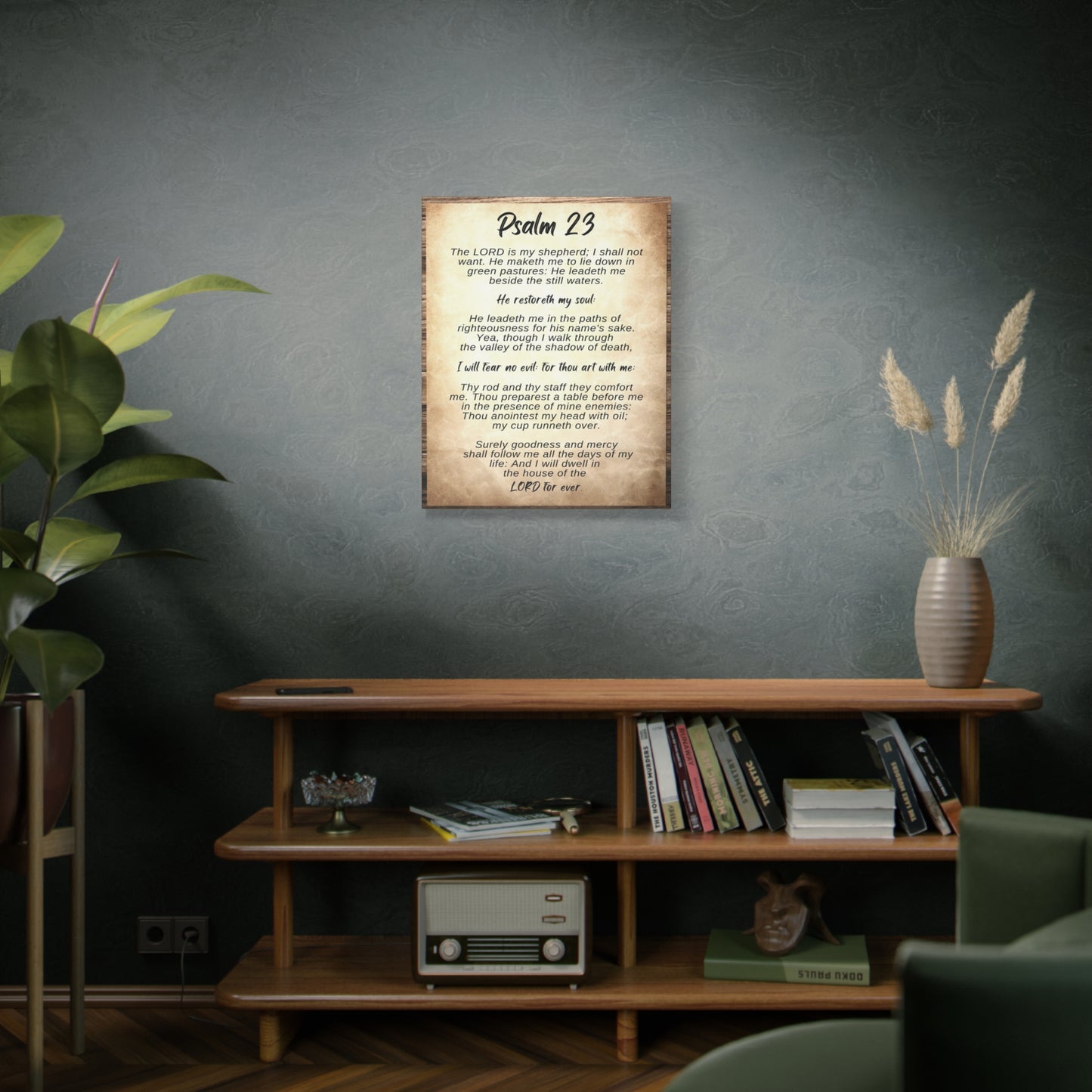 Scripture Walls The Lord Is My Shepherd Psalm 23 Bible Verse Canvas Christian Wall Art Ready to Hang