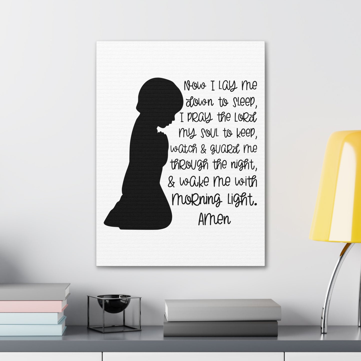 Wake Me With Morning Psalms 4:8 Christian Wall Art Print Ready to Hang