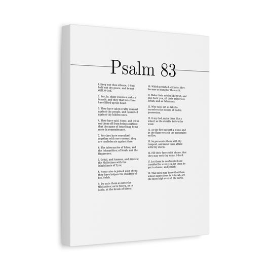 Scripture Canvas The Most High Over All The Earth Psalm 83 Christian Wall Art Bible Verse Print Ready to Hang
