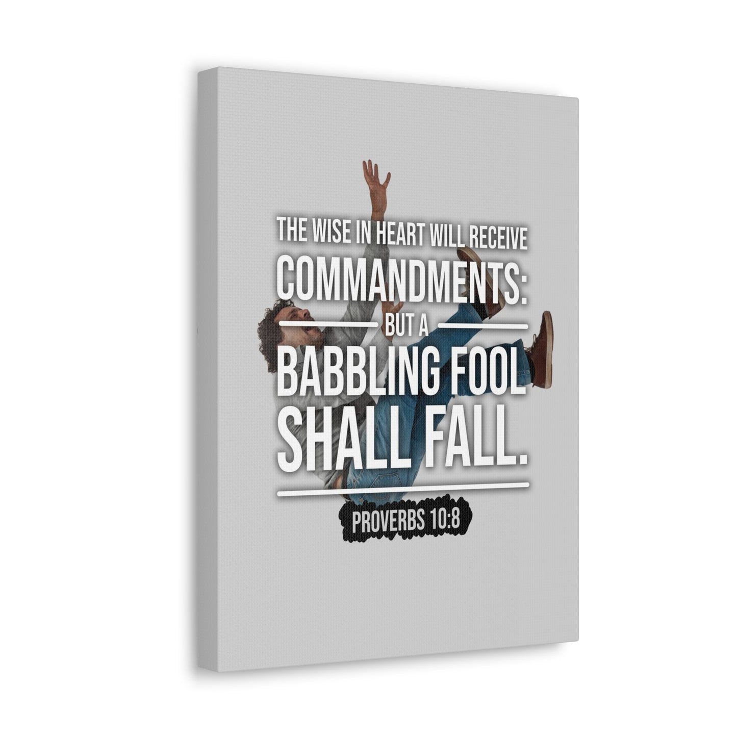 Wise In Heart Proverbs 10:8 Christian Wall Art Bible Verse Print Ready to Hang