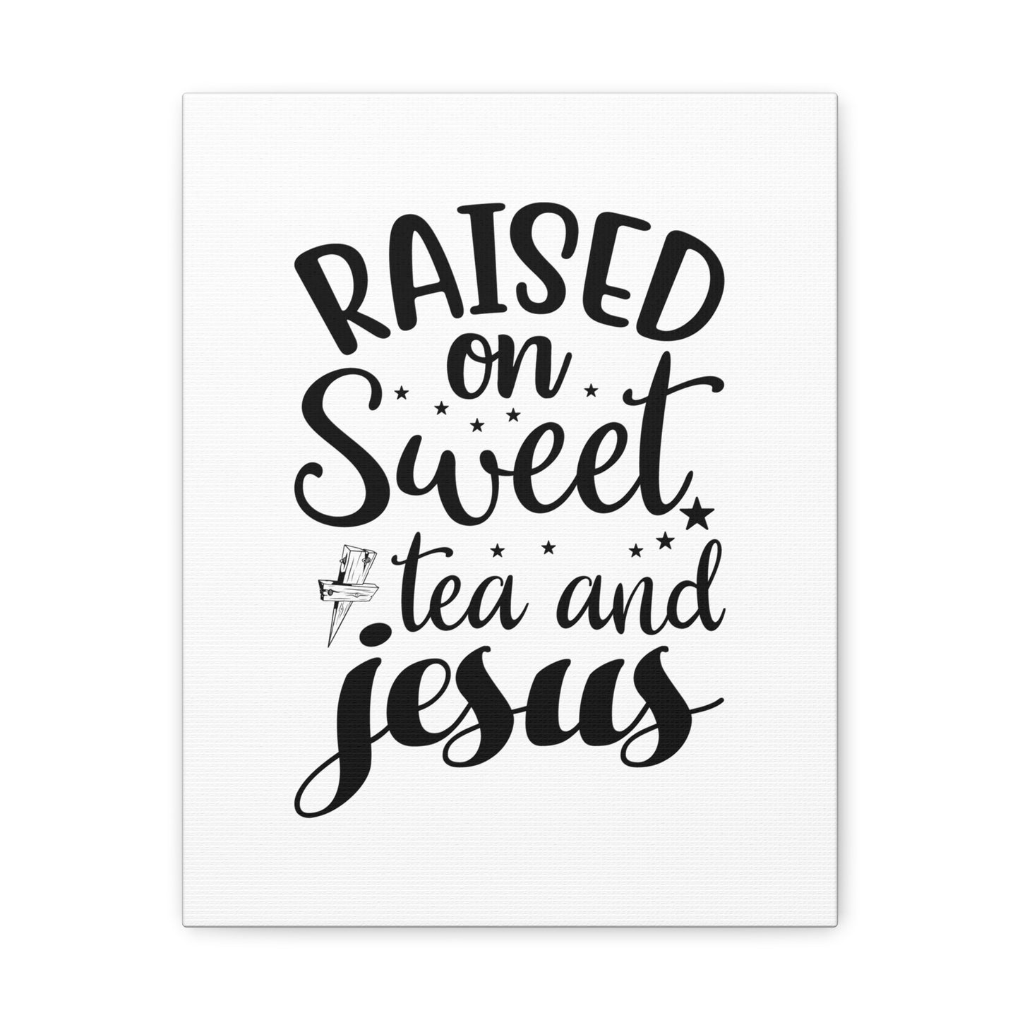 Sweet Tea And Jesus Romans 8:11 Christian Wall Art Bible Verse Print Ready to Hang