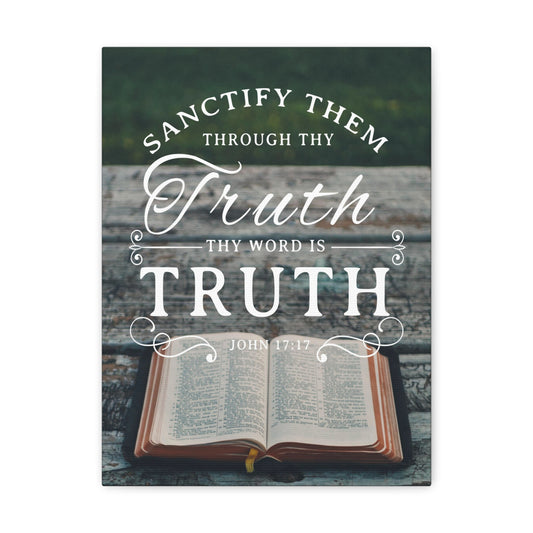 Thy Word is Truth John 17:17 Christian Wall Art Bible Verse Print Ready to Hang