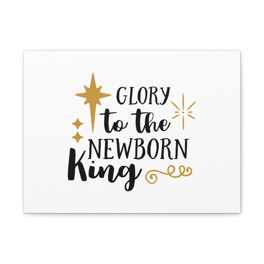 The Newborn King Luke 2:14 Star Christian Wall Art Bible Verse Print Ready to Hang