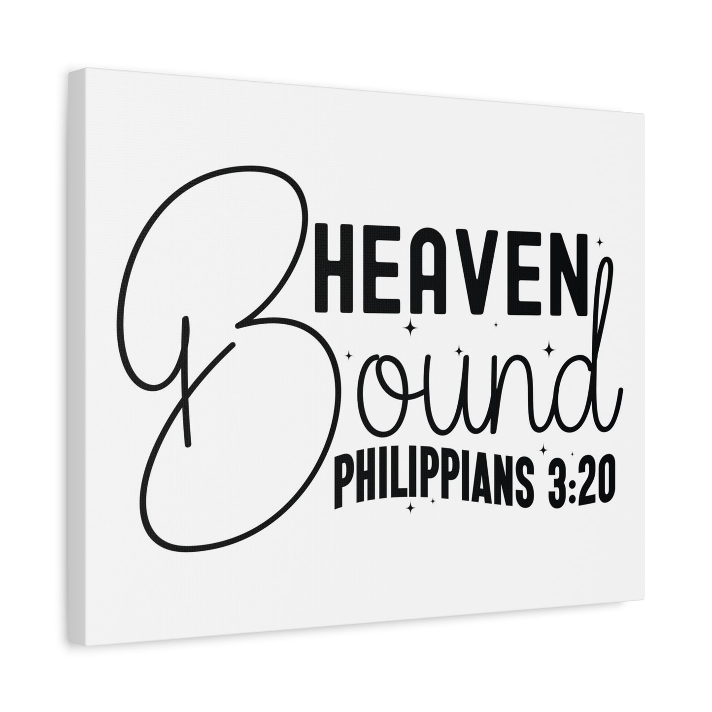 Scripture Walls Philippians 3:20 I am Heaven Bound Bible Verse Canvas Christian Wall Art Ready to Hang Unframed