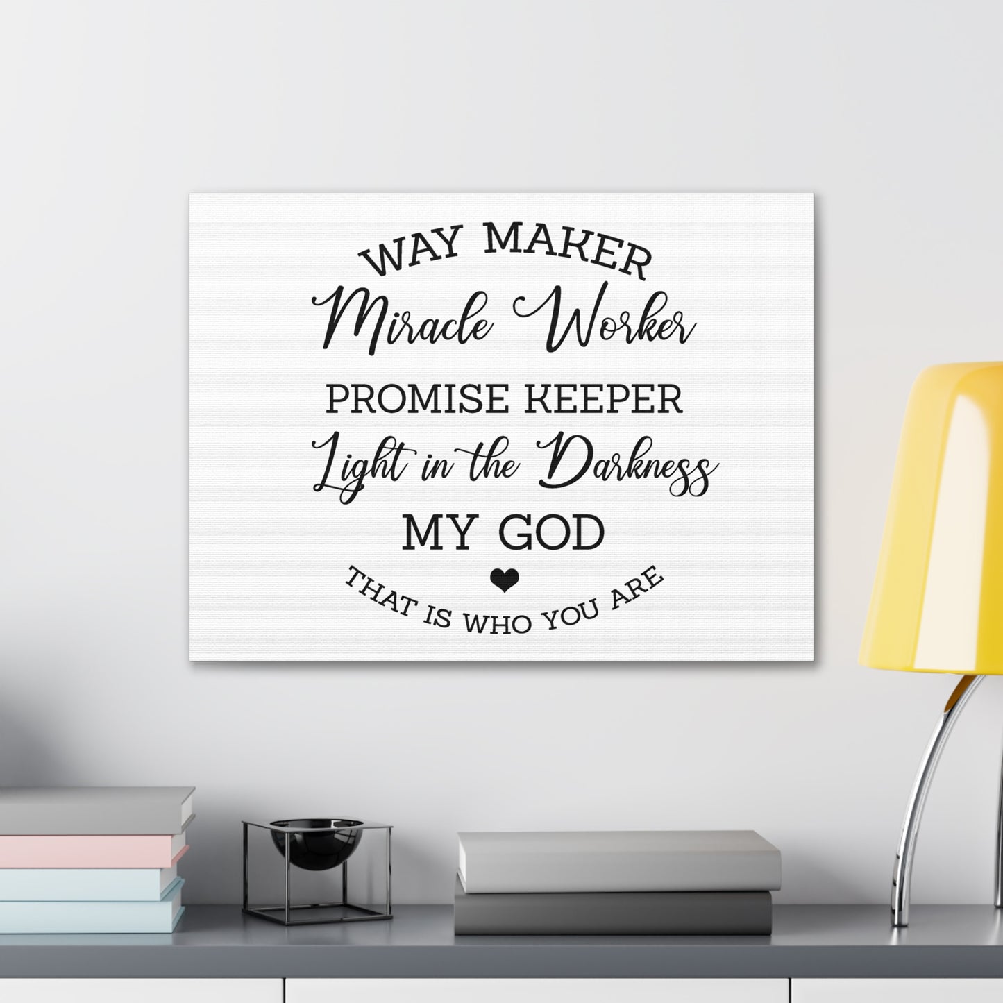 Way Maker Isaiah 43:16 Christian Wall Art Print Ready to Hang