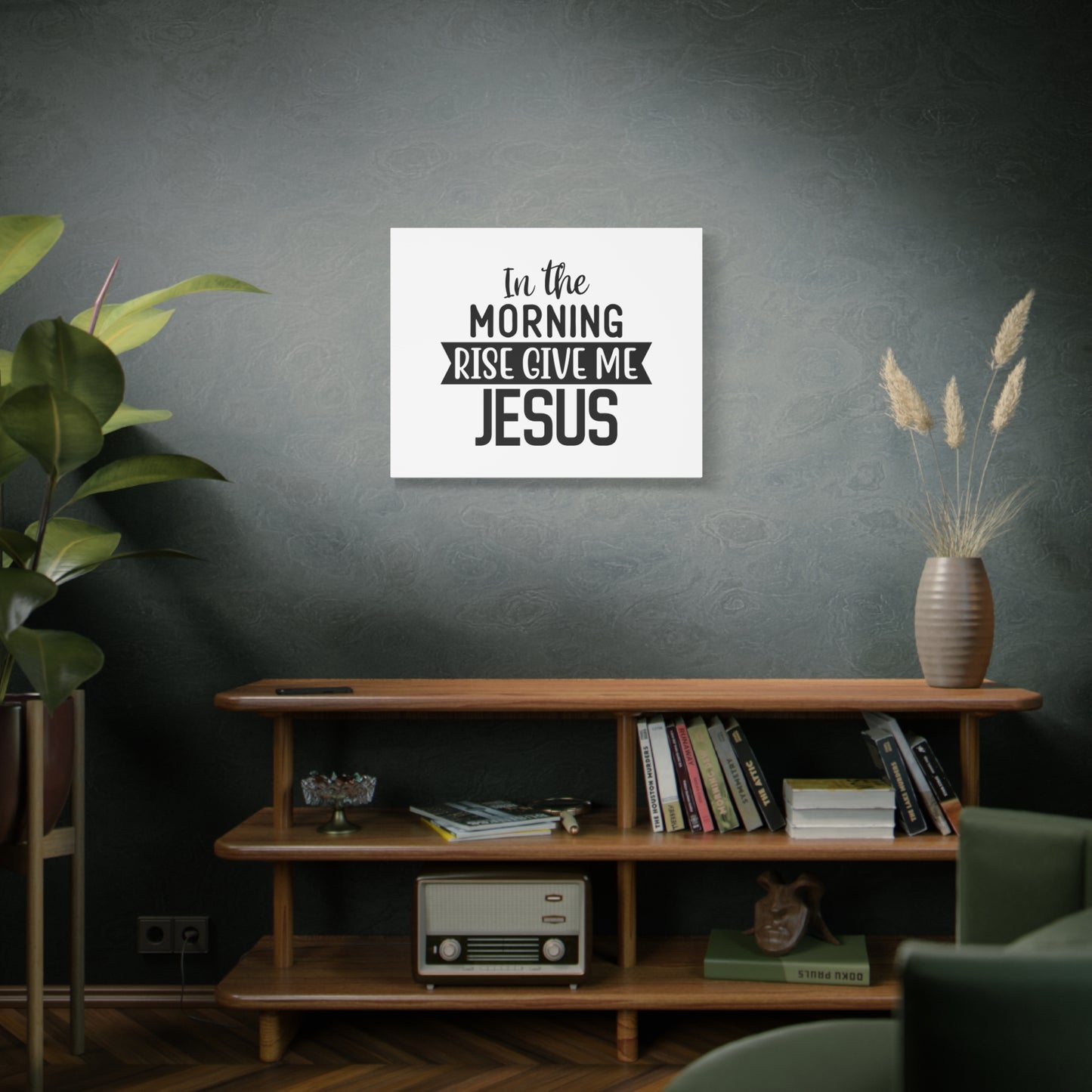 Scripture Canvas In The Morning Rise Psalm 143:8 Christian Wall Art Bible Verse Print Ready to Hang