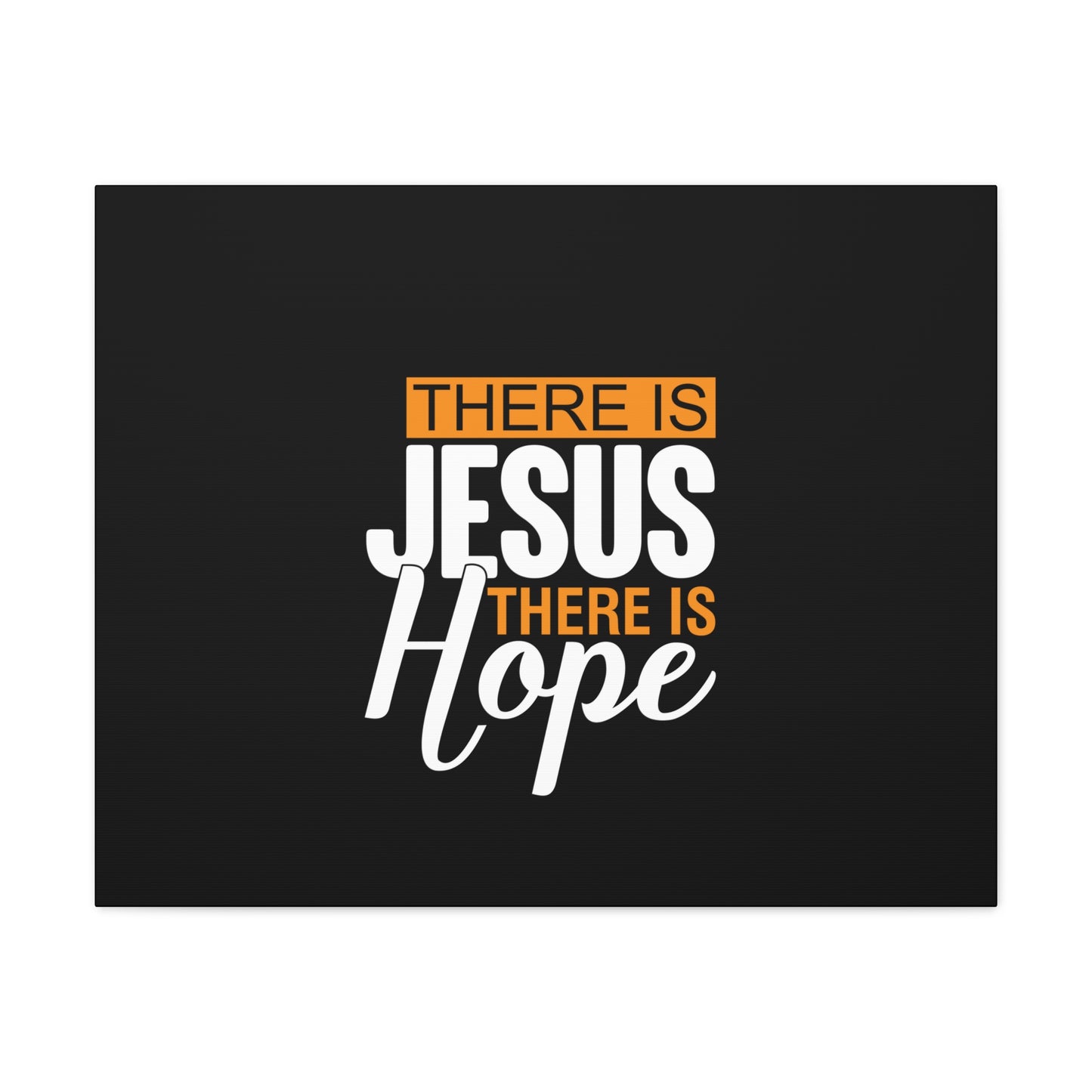 There Is Jesus, There Is Hope Titus 2:13 Black Christian Wall Art Bible Verse Print Ready to Hang