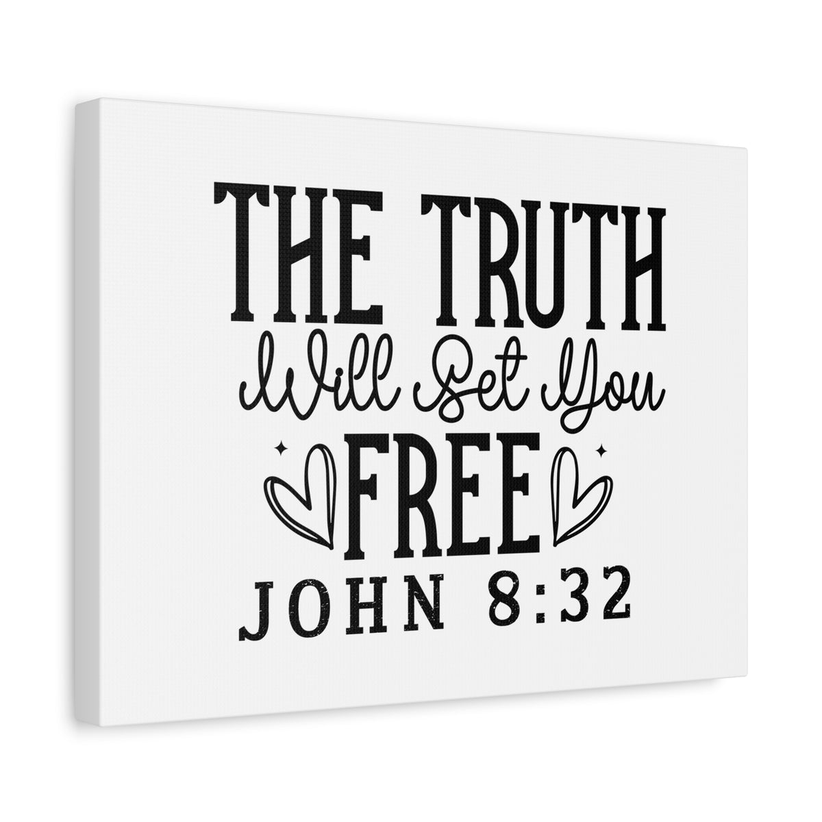 Scripture Walls The Truth Will Set You Free John 8:32 Bible Verse Canvas Christian Wall Art Ready to Hang Unframed