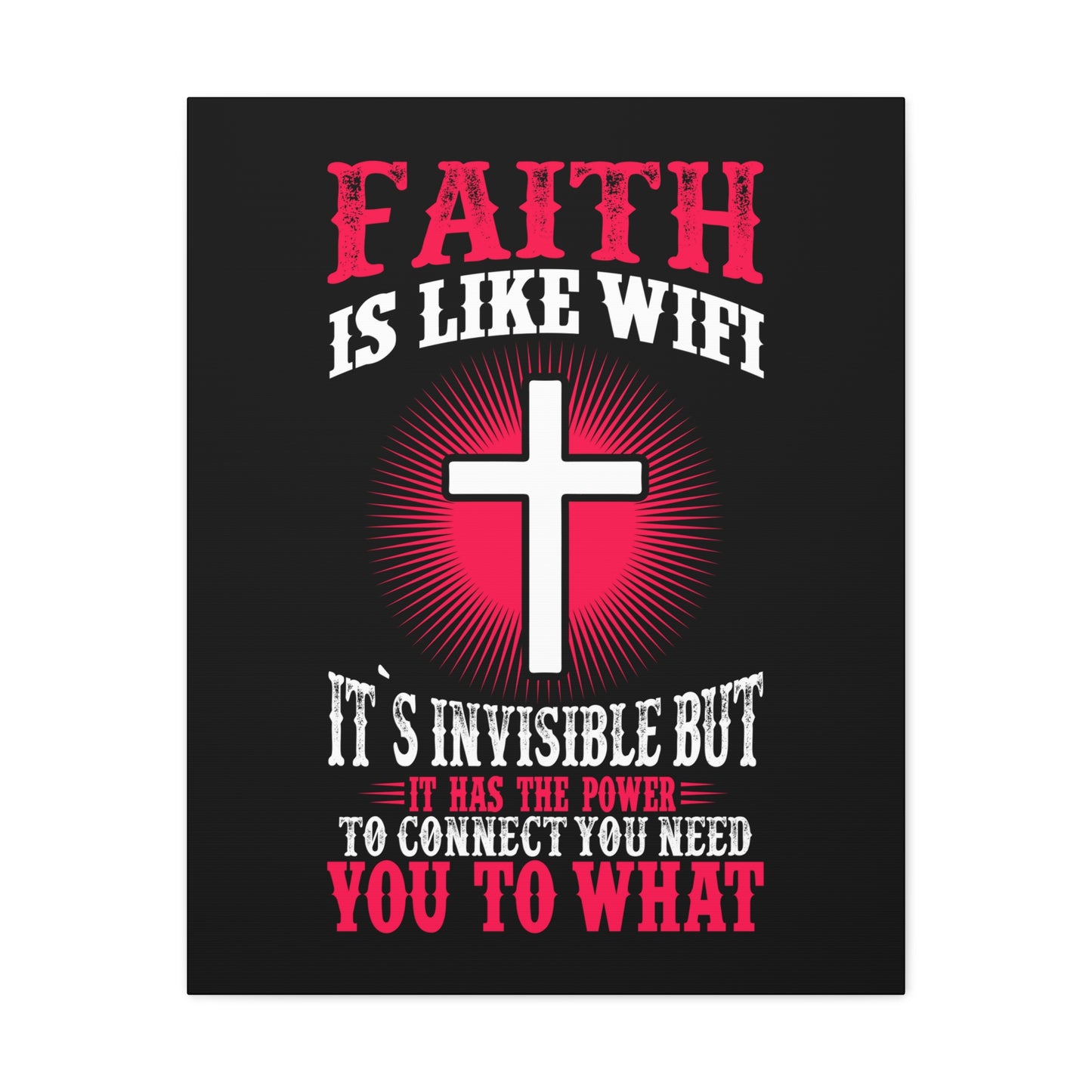 The Power To Connect James 2:22 Christian Wall Art Bible Verse Print Ready to Hang