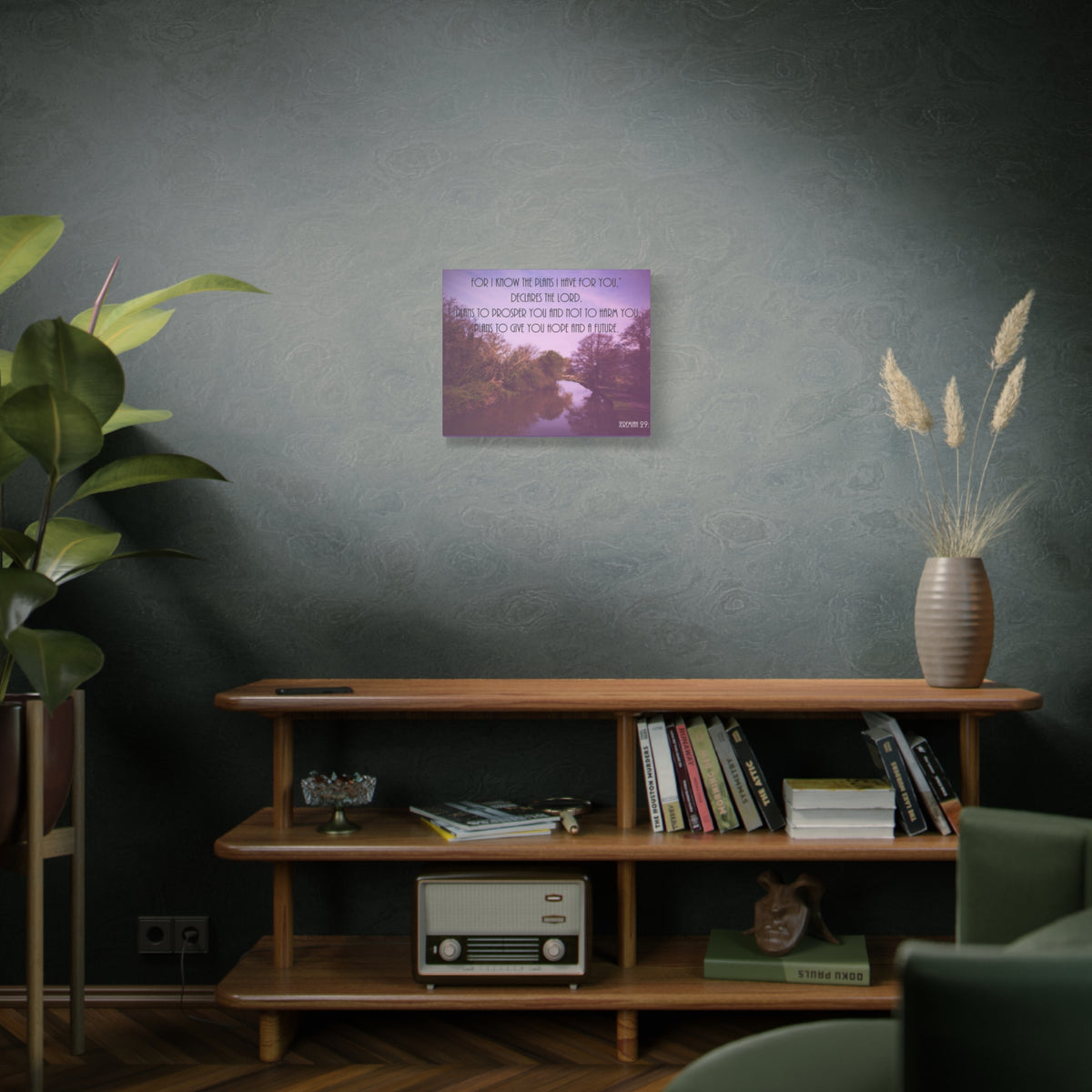Scripture Canvas Declares The Lord Jeremiah 29:11 Christian Wall Art Bible Verse Print Ready to Hang