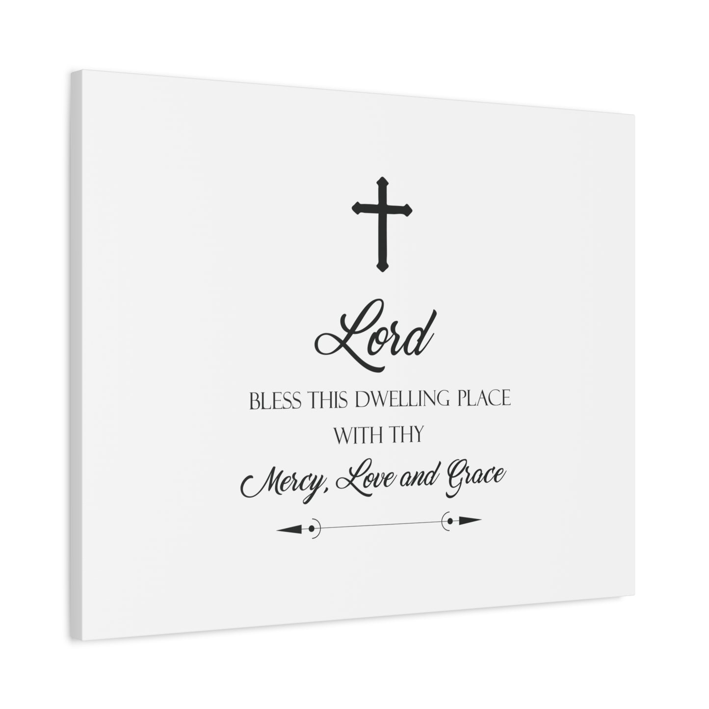 Scripture Canvas Lord Bless This Dwelling Place Psalm 23:6 Christian Wall Art Bible Verse Print Ready to Hang