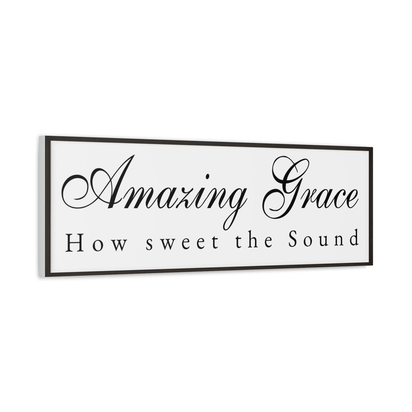 Scripture Walls Amazing Grace White Bible Verse Canvas Christian Wall Art Ready to Hang Unframed