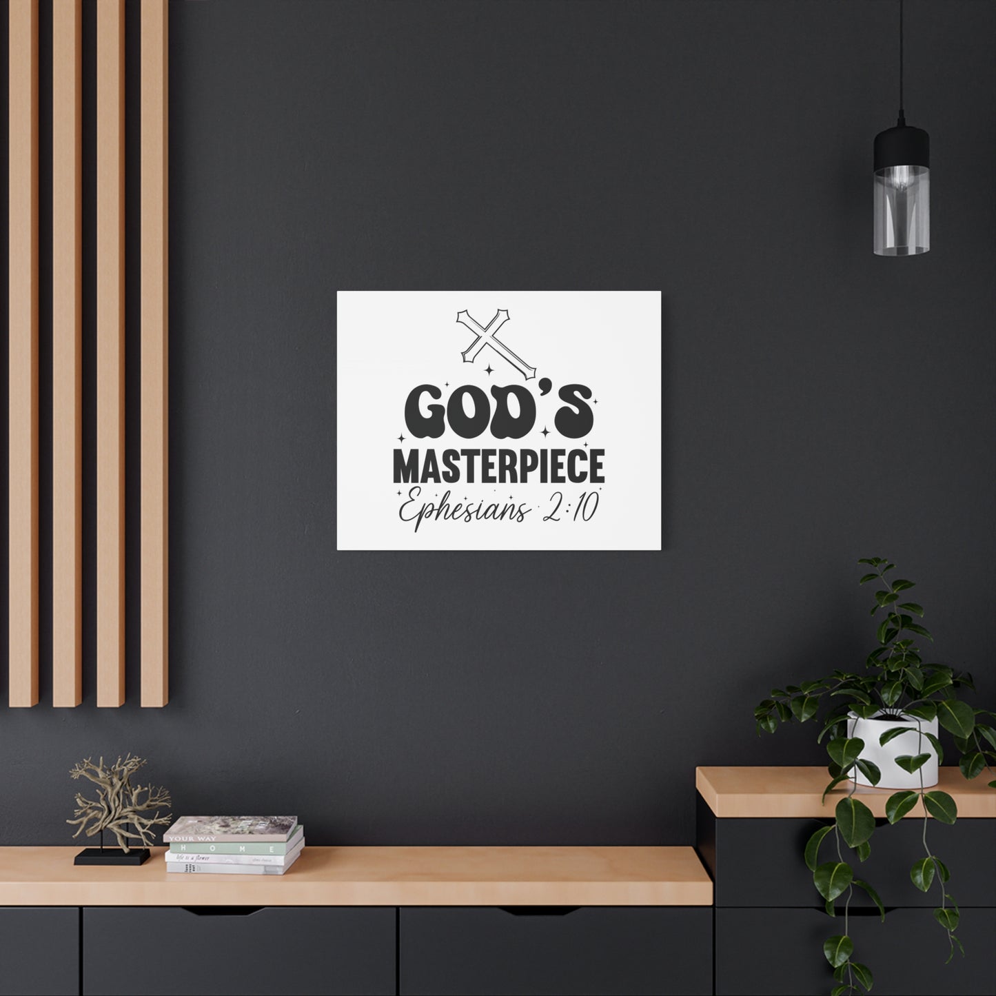 Scripture Walls Ephesians 2:10 You are God's Masterpiece Bible Verse Canvas Christian Wall Art Ready to Hang Unframed