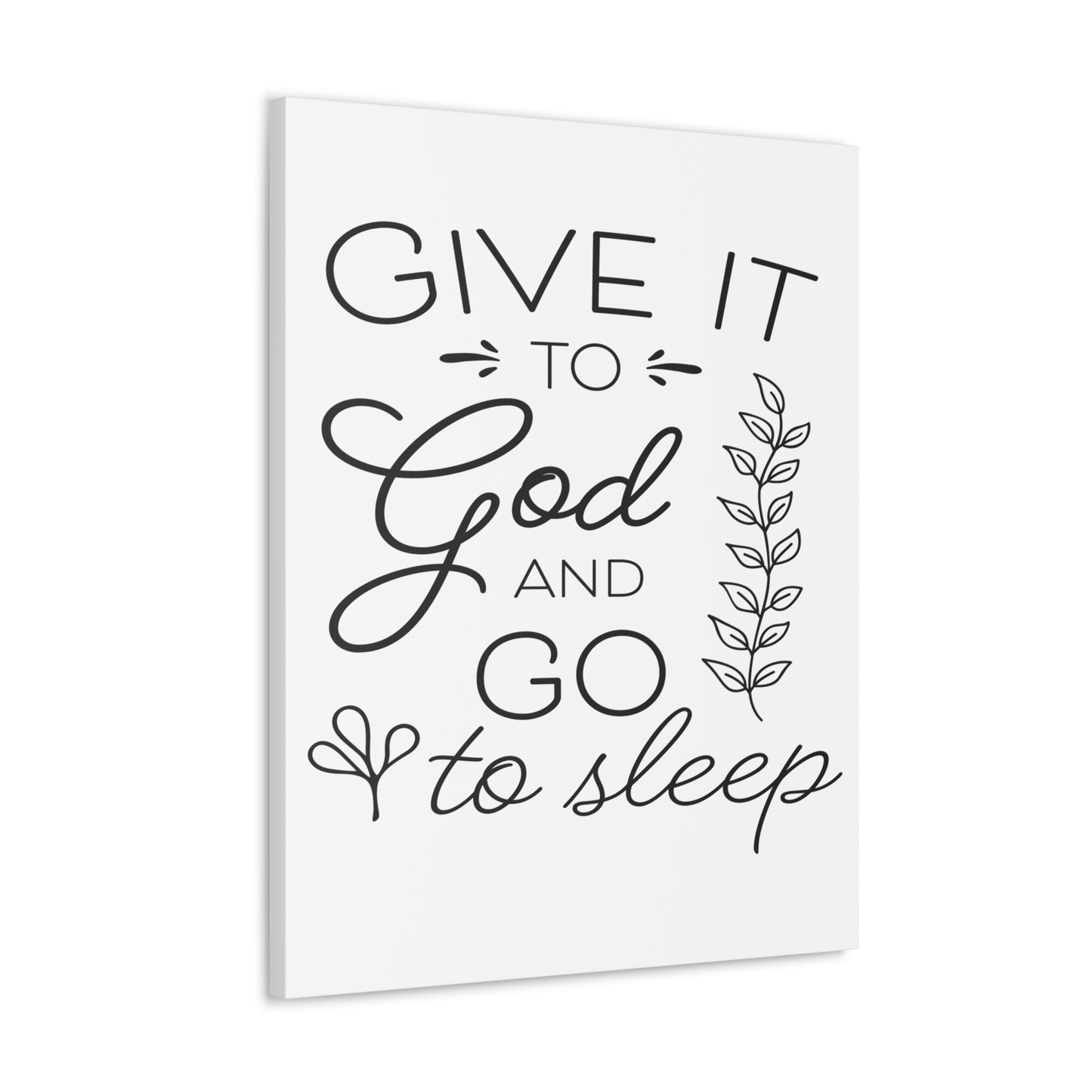 To God And Psalm 4:8 Christian Wall Art Print Ready to Hang