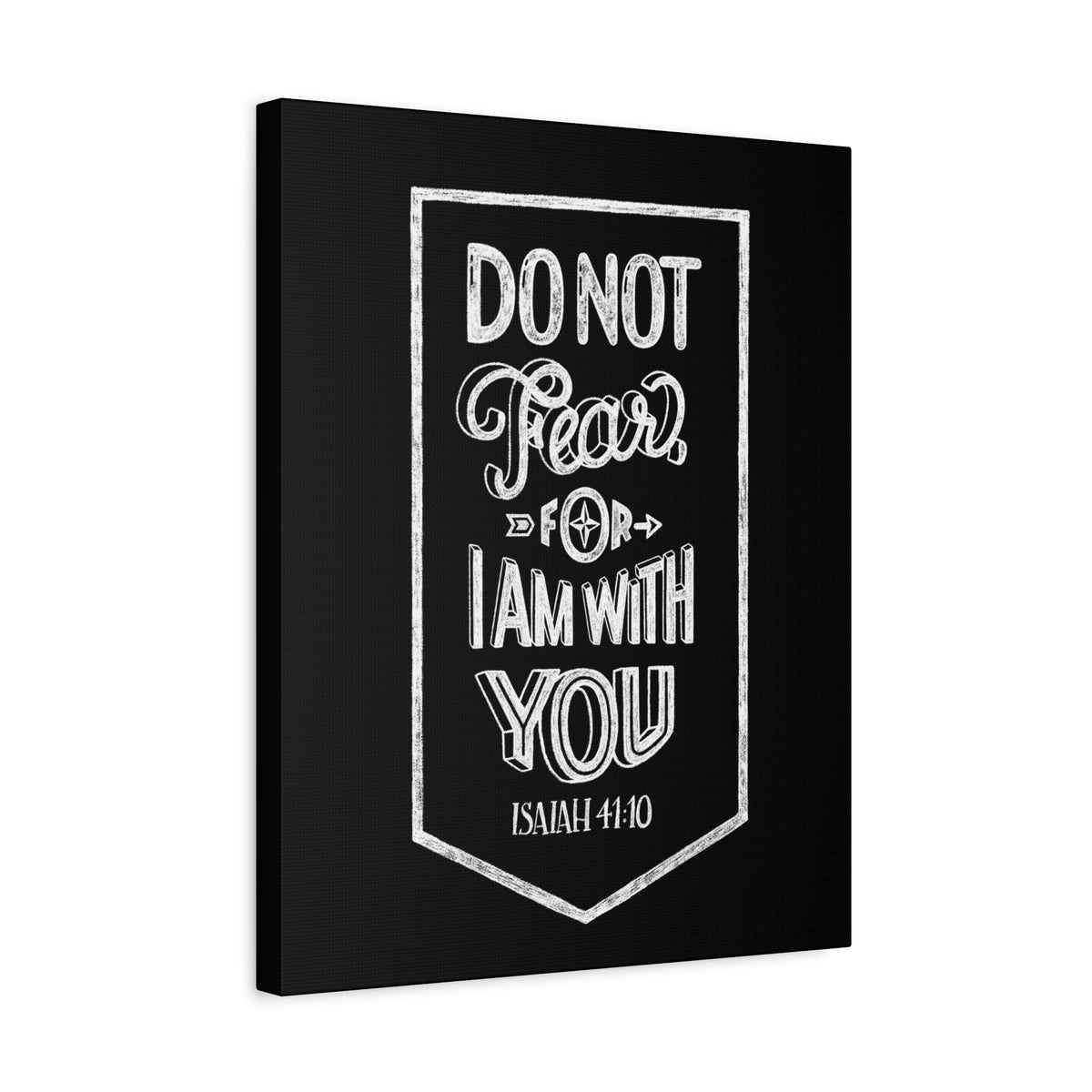 Scripture Canvas I Am With You Isaiah 41:10 Christian Wall Art Bible Verse Print Ready to Hang