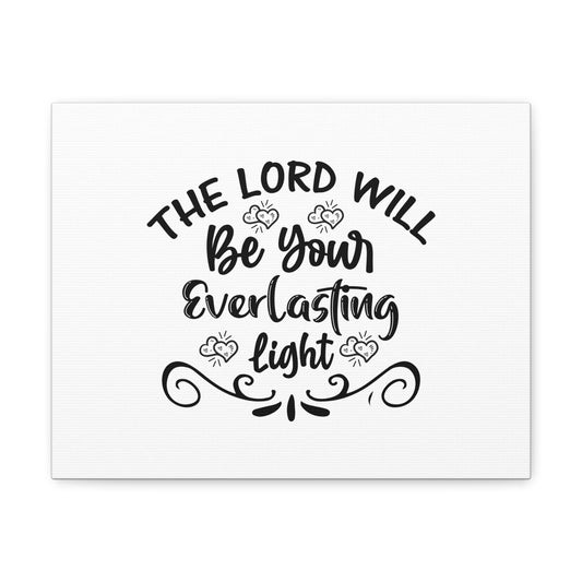 The Lord Will Be Your Everlasting Light Isaiah 60:20 Christian Wall Art Bible Verse Print Ready to Hang