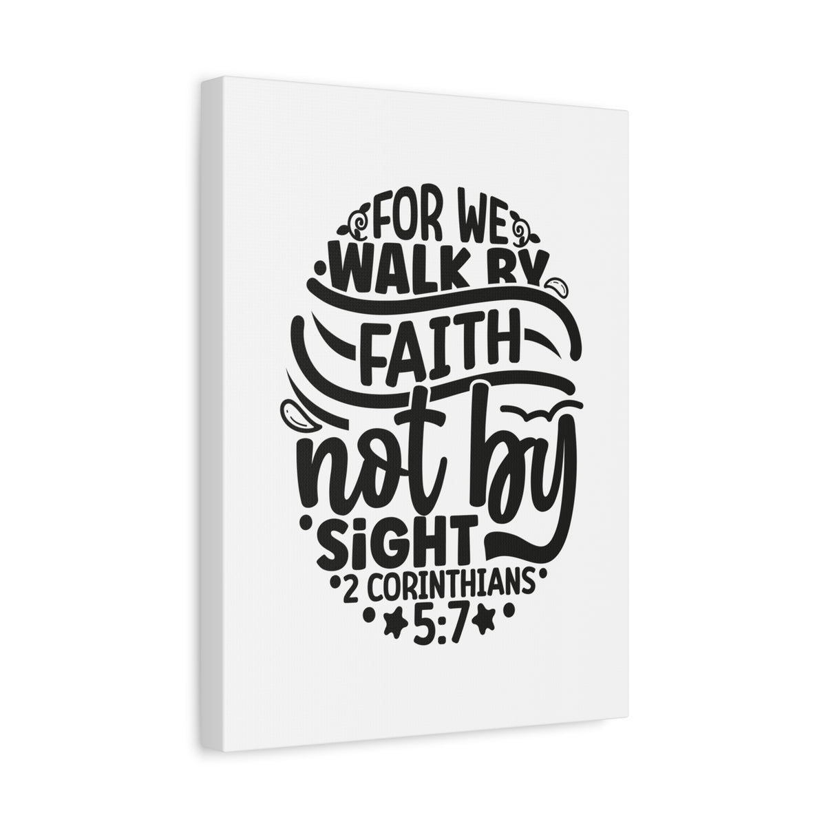 Scripture Walls Walk by Faith 2 Corinthians 5:7 Bible Verse Canvas Christian Wall Art Ready to Hang Unframed