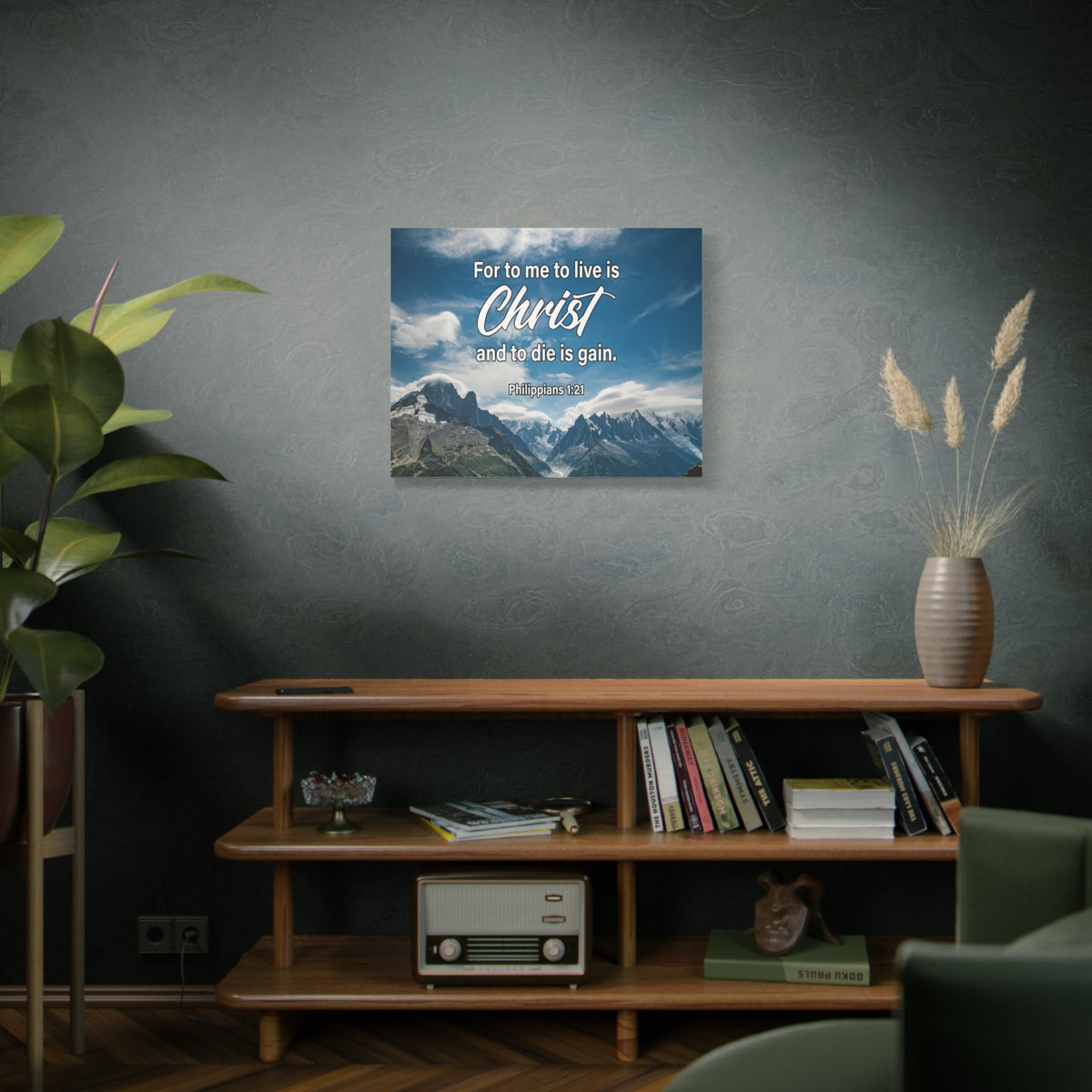 Scripture Canvas Good Courage Joshua 1:9 Christian Wall Art Bible Verse Print Ready to Hang