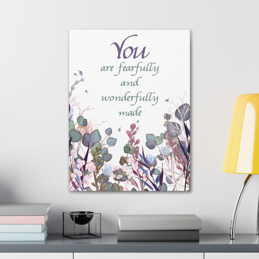 Wonderfully Made Psalm 139:14 Christian Wall Art Bible Verse Print Ready to Hang